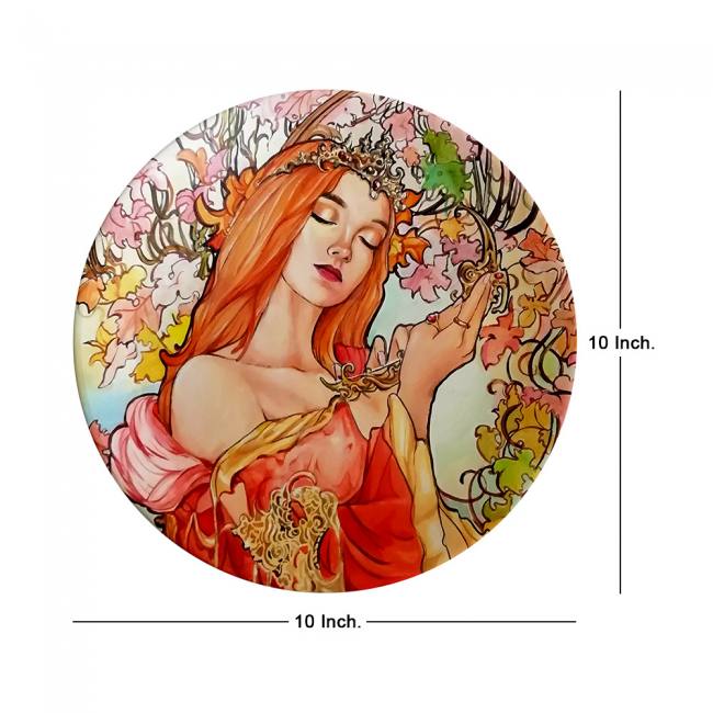 Decorative Wall Plate - Artistic Autumn