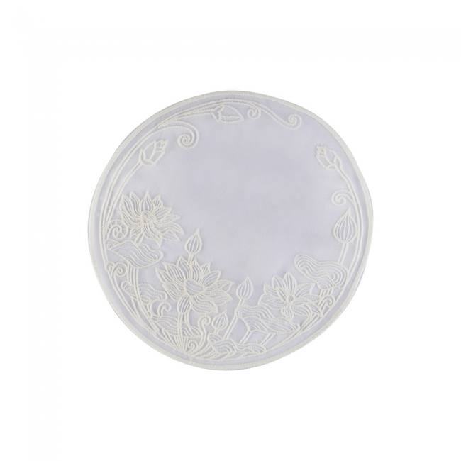 Embroidered Coaster - Lotus