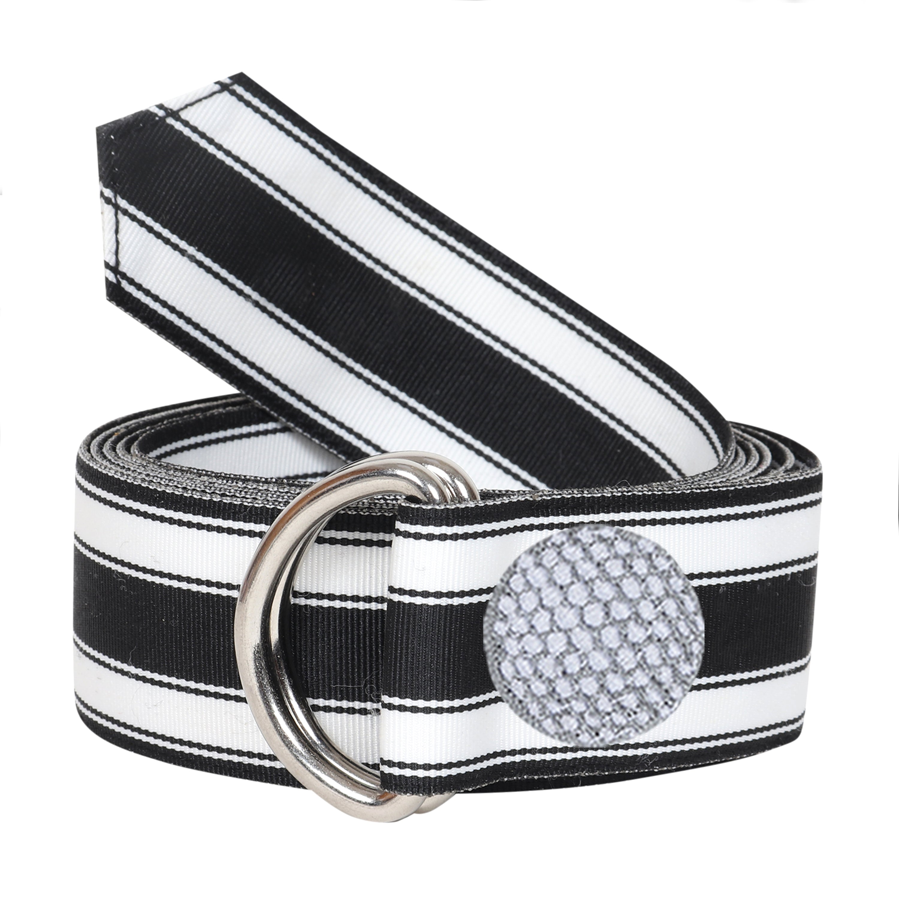 Hunter Grosgrain D-Ring Embroidered Belts