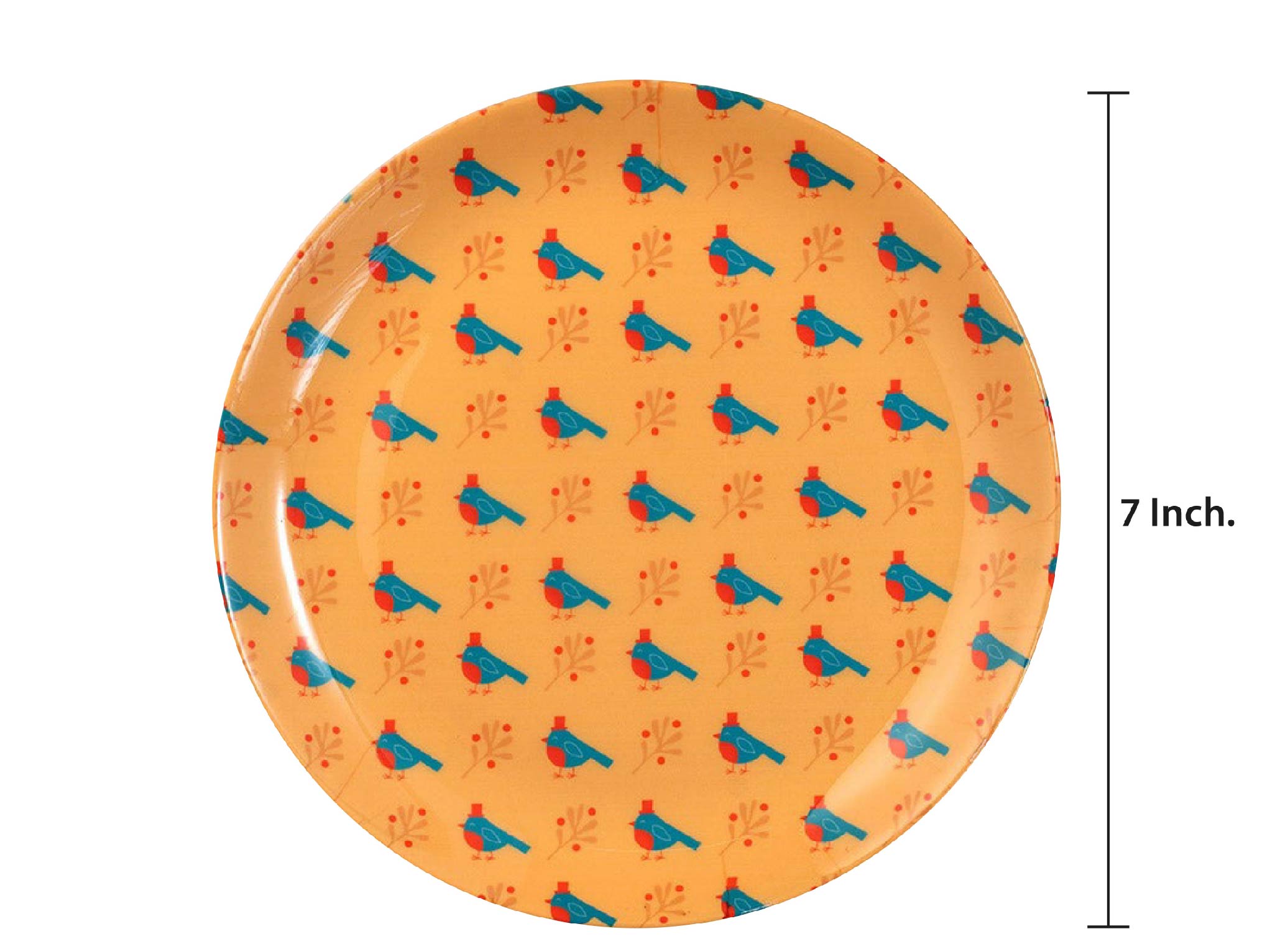 Decorative Wall Plate - Bird Berry Full