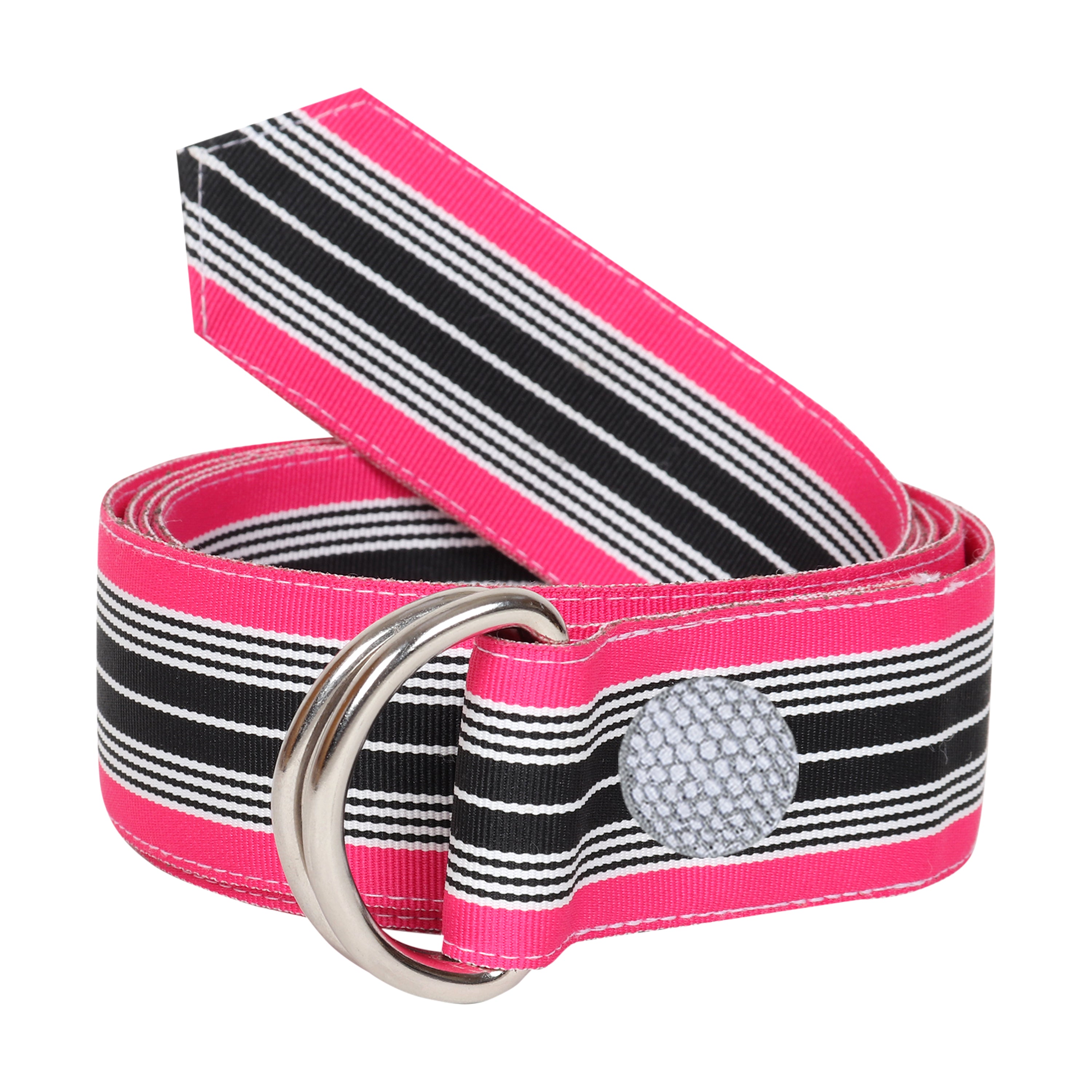 Blair Grosgrain Ribbon D-Ring Embroidered Belt