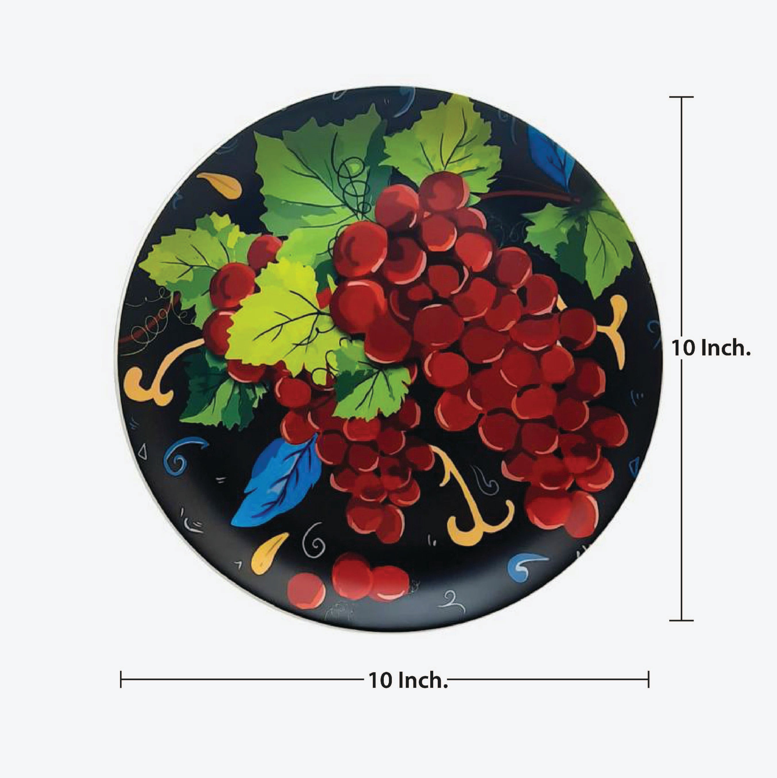 Decorative Wall Plates - Grapes from Italy