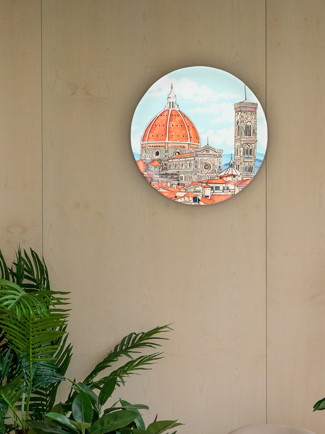 Decorative Wall Plate - European Architecture Florence Cathedral (Matte Finish)