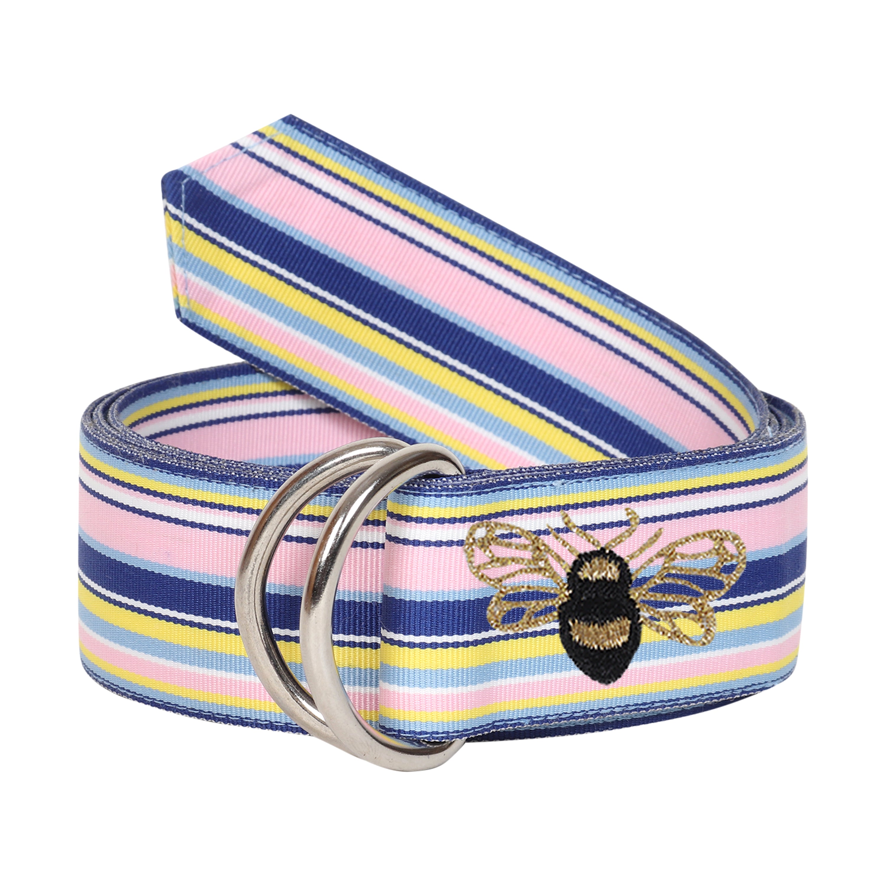 Rio Grosgrain Ribbon D-Ring Embroidered Belts