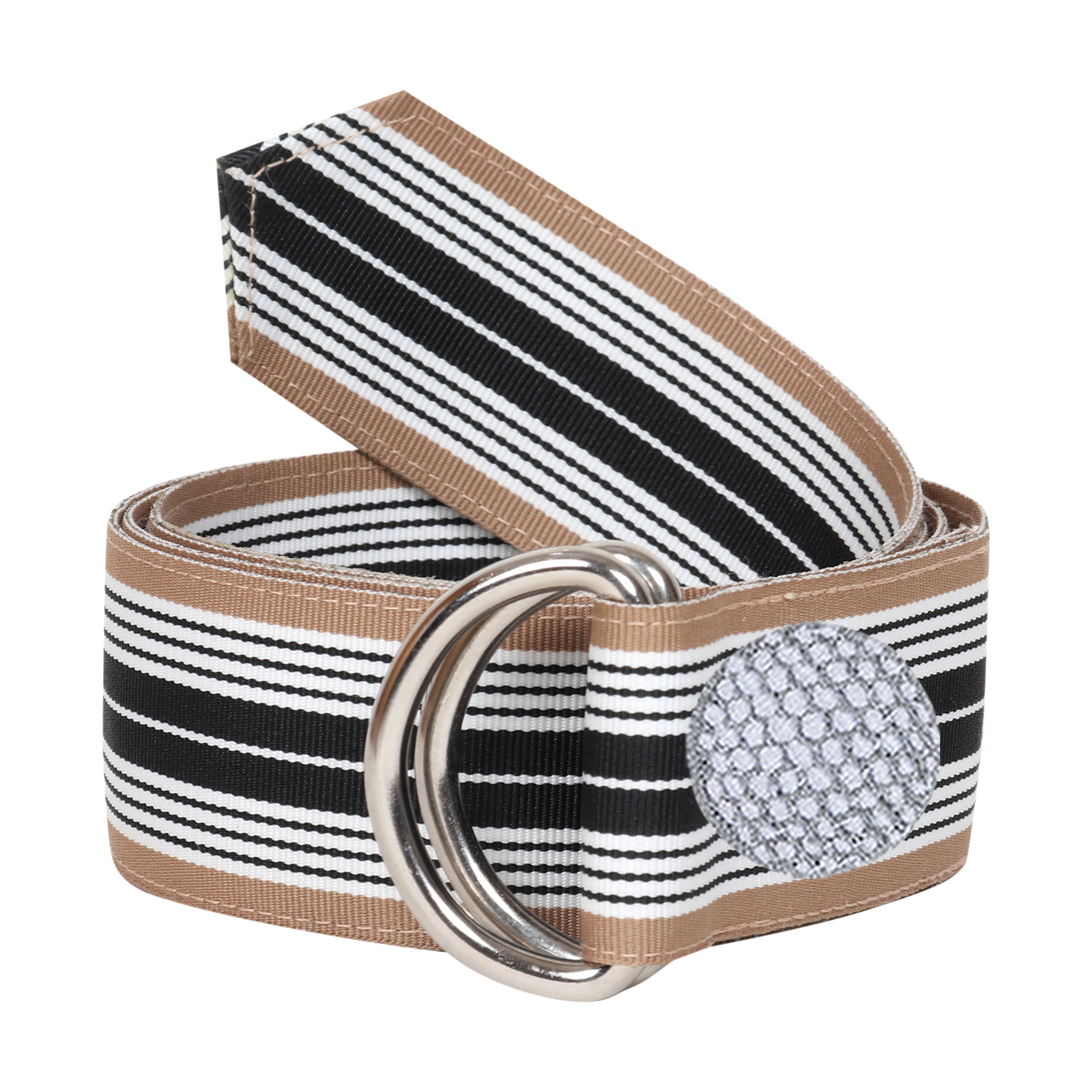 Arden Grosgrain Ribbon D-Ring Embroidered Belts