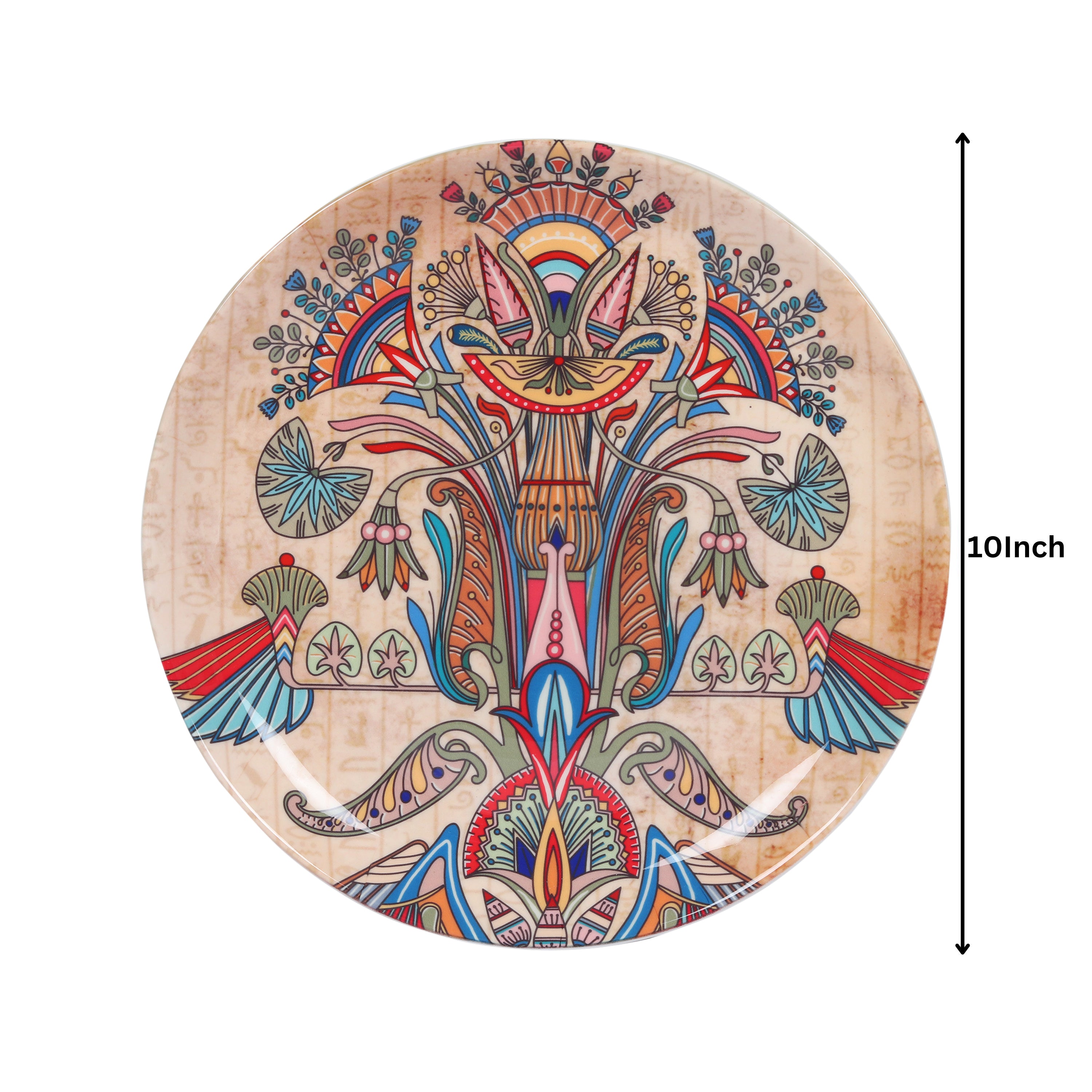 Decorative Wall Plate - The Sesen Brown Egyptian