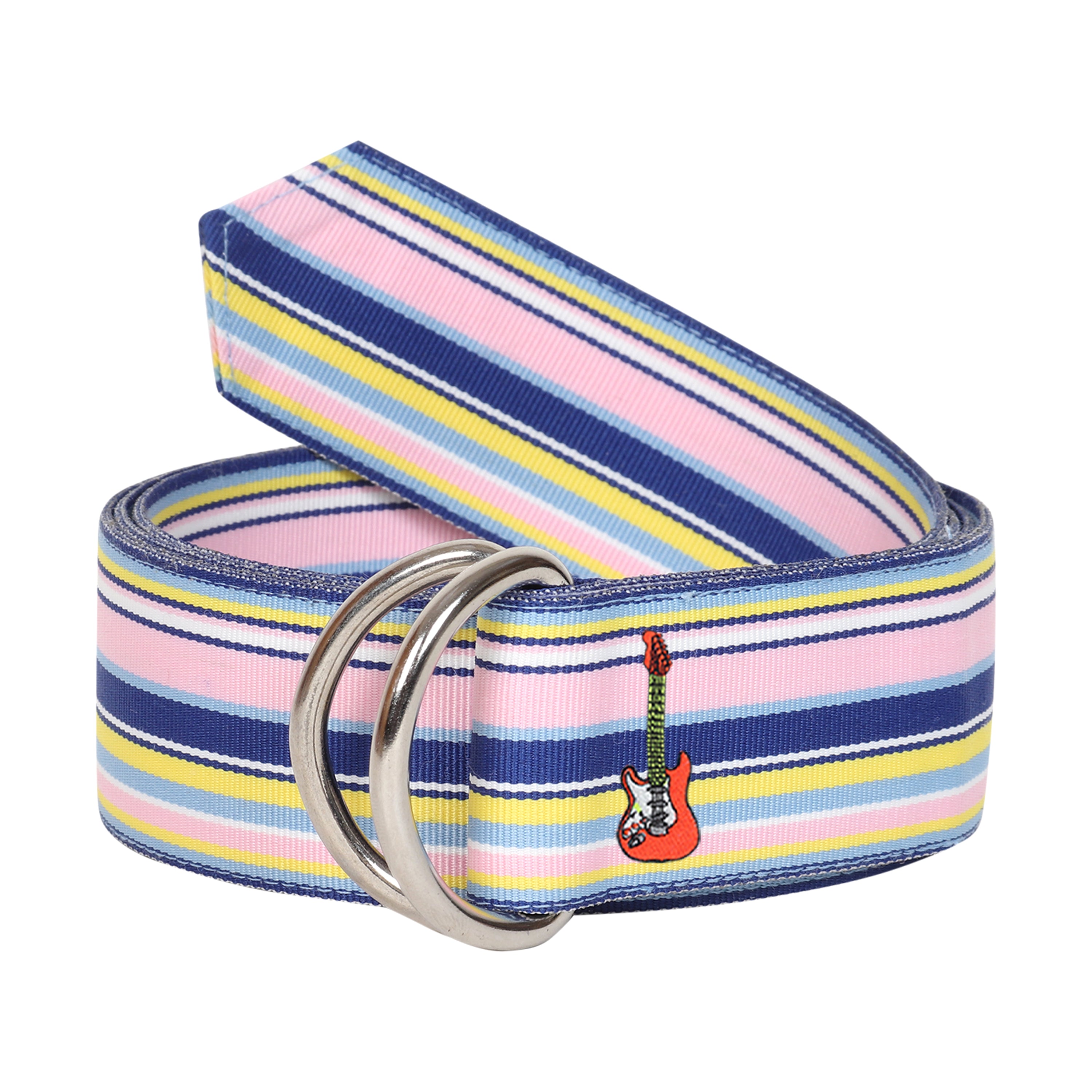 Rio Grosgrain Ribbon D-Ring Embroidered Belts