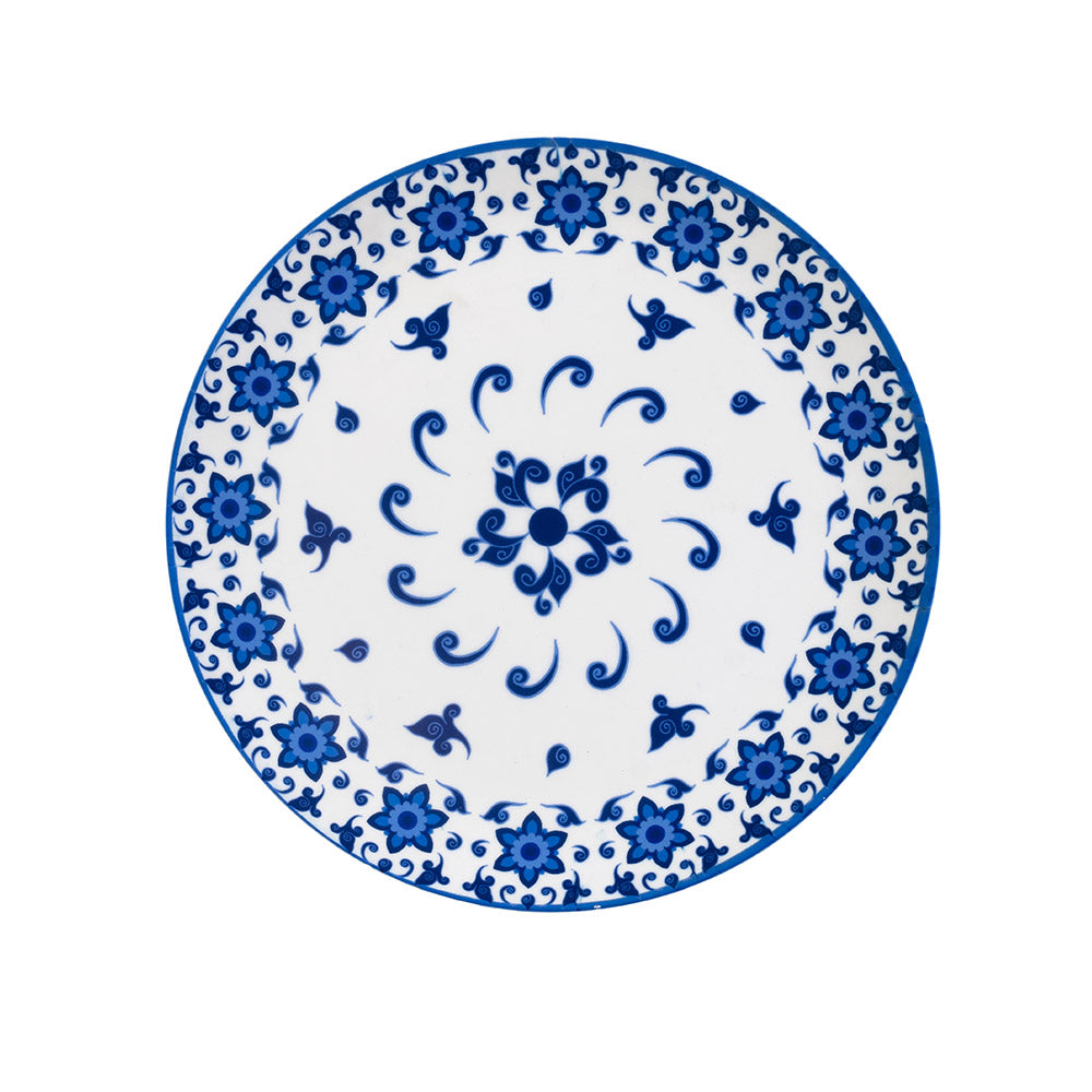 Decorative Wall Plates - Floral Blue pottery