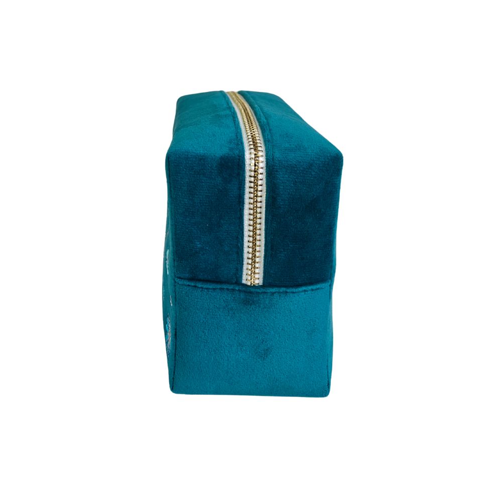 Travel Pouch - Aqua Bloom Scatter