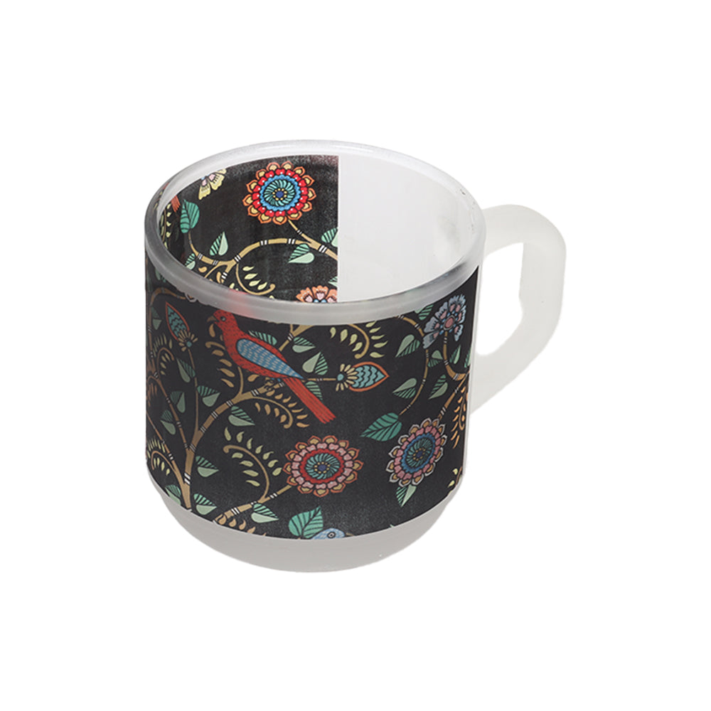 Glass Mugs - Madhubani Art