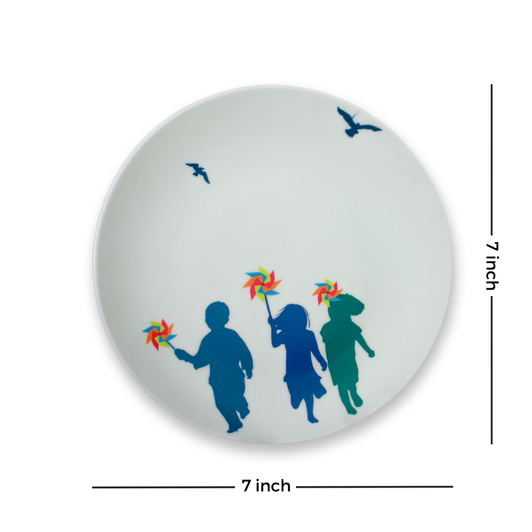 Decorative Wall Plate - Whirls of Joy
