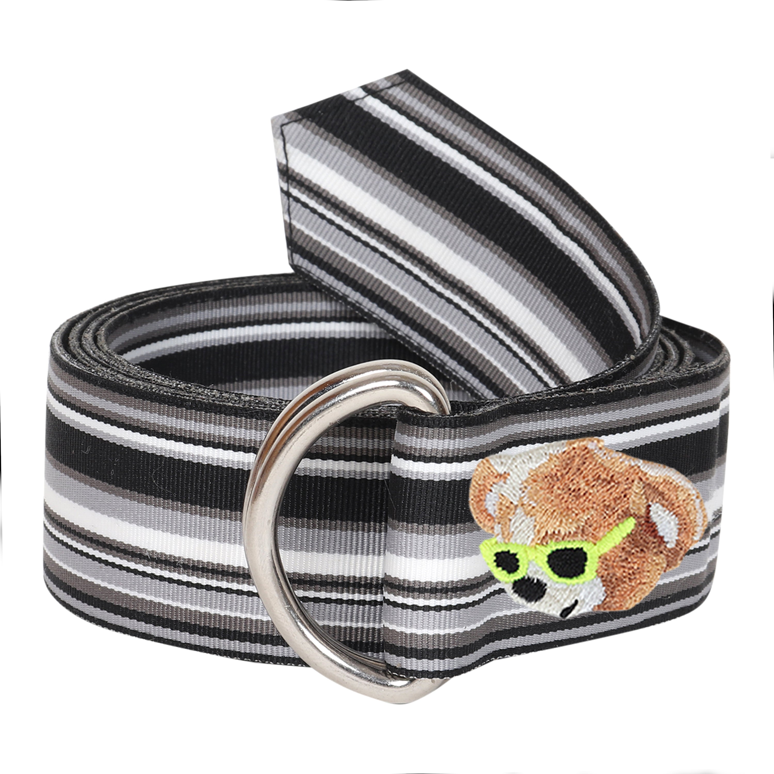 Carter Grosgrain Ribbon D-Ring Embroidered Belts