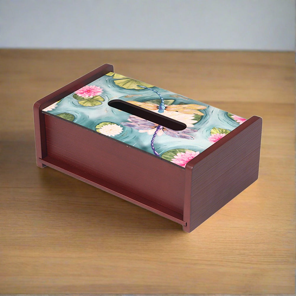 Tissue Box - Water Tale of Dragonflies