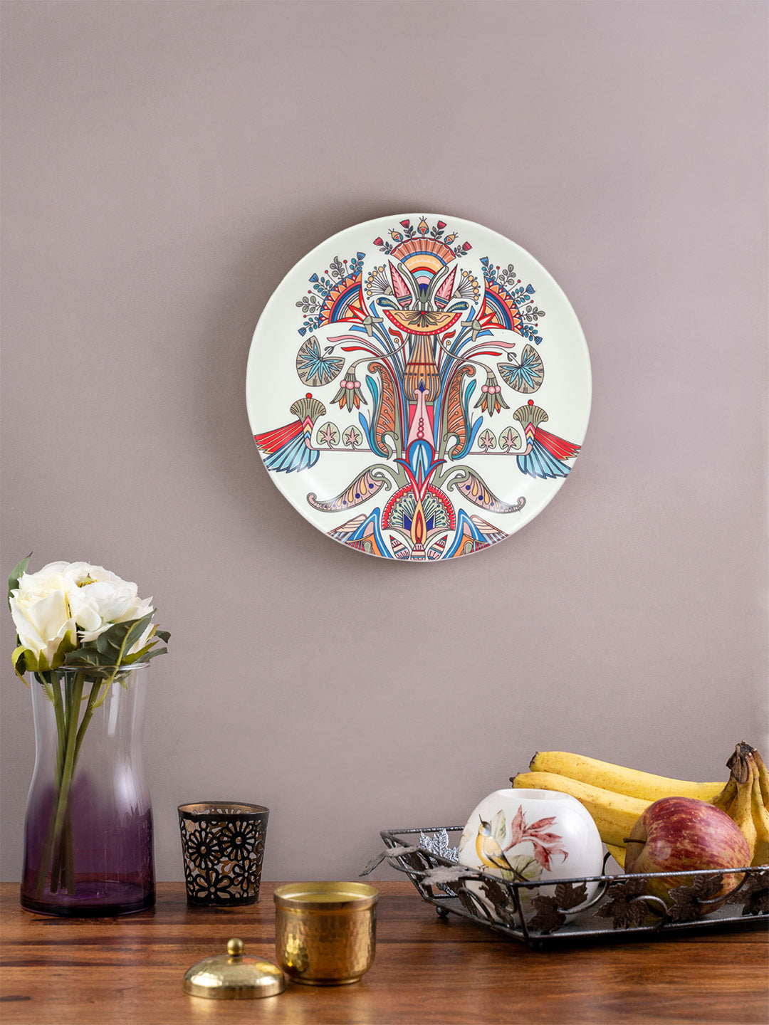 Decorative Wall Plate - The Sesen White Egyptian