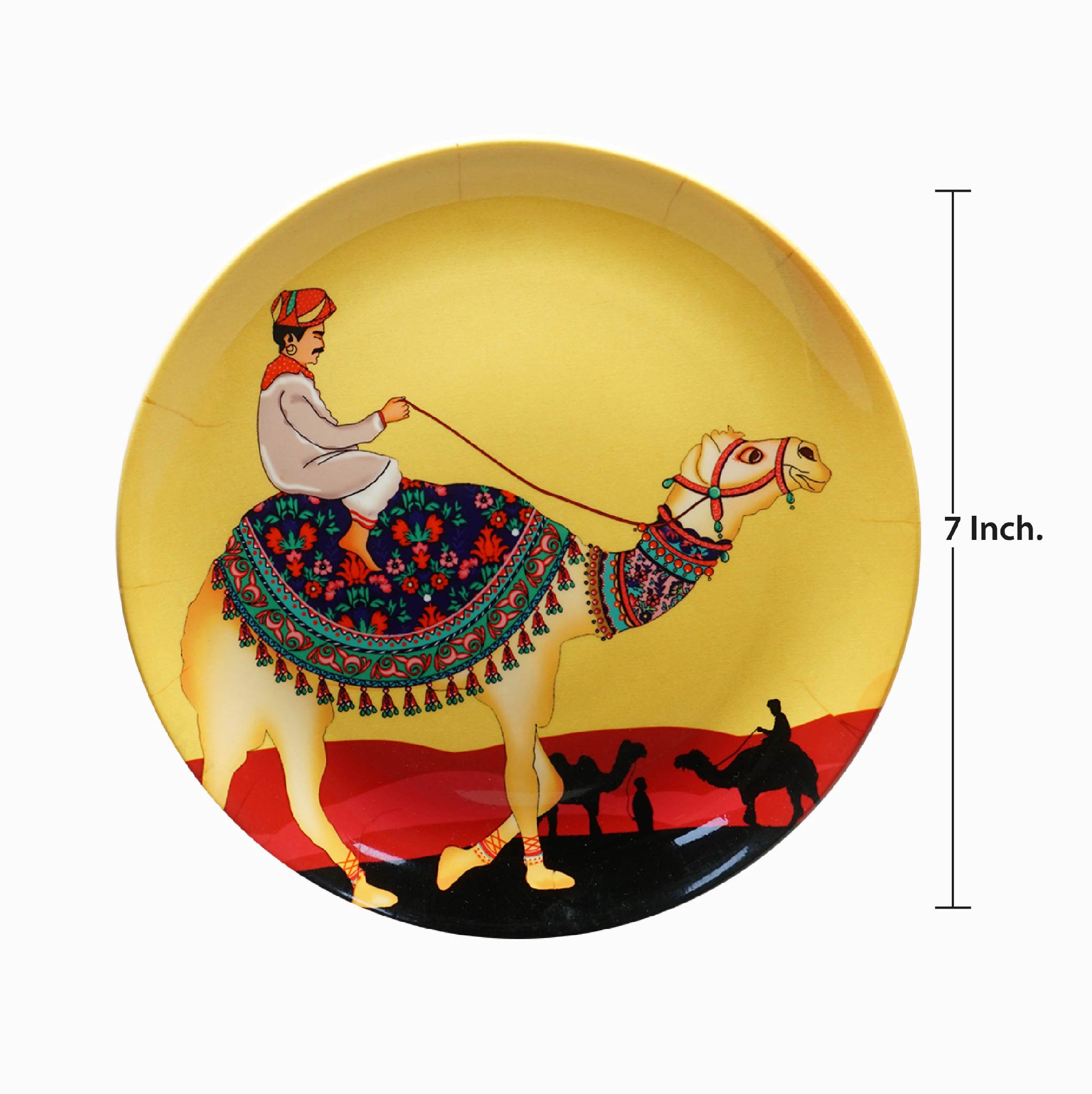 Decorative Wall Plates Combo (Set of 3) - Camel Glory