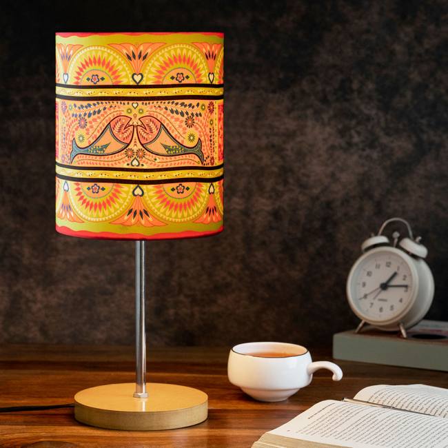 Table Lamp Truck Art