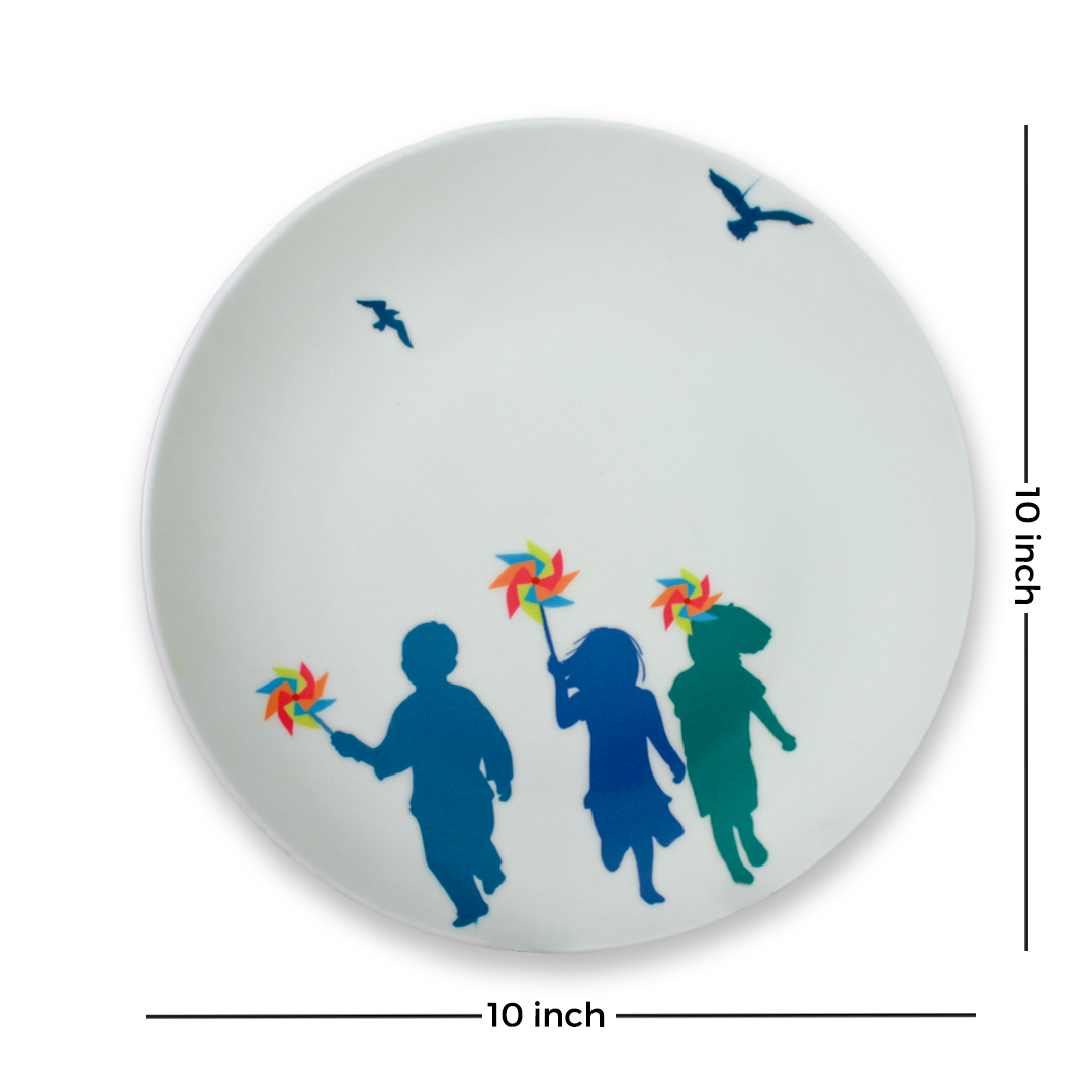 Decorative Wall Plate - Whirls of Joy