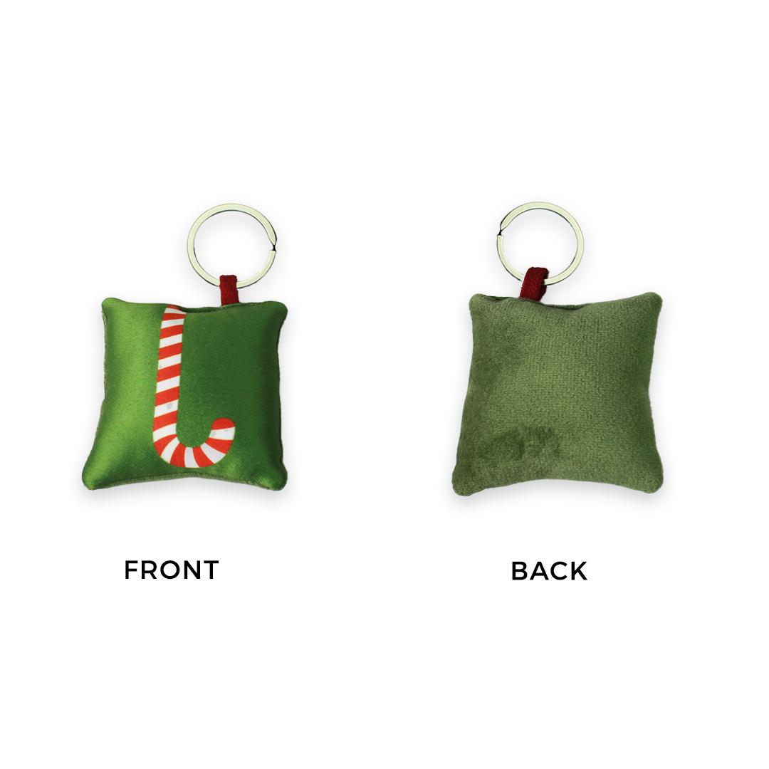 Cushion Keychain - Candycane