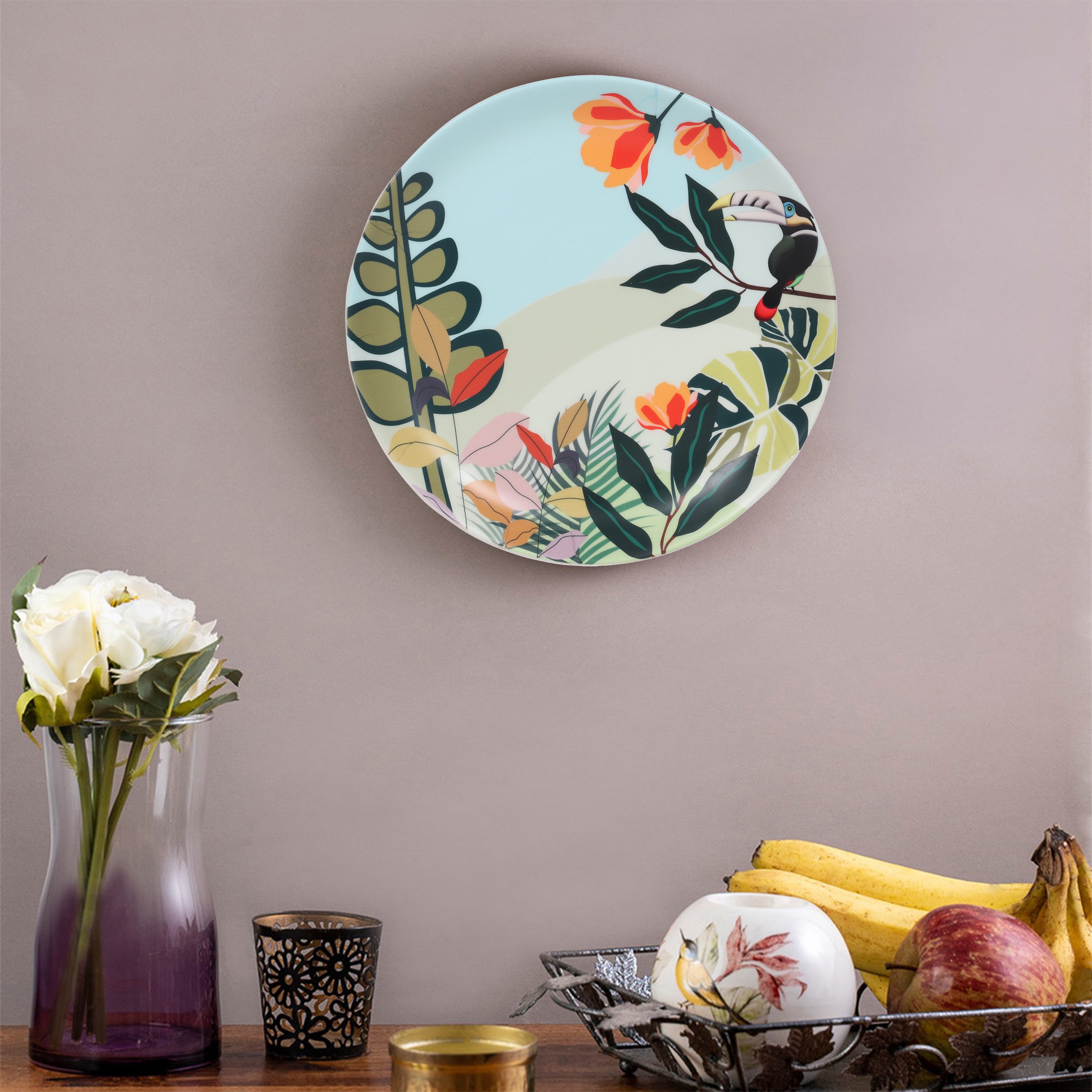 Decorative Wall Plate -Tropical Island