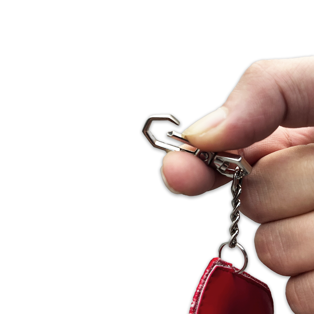 Valentine's Special Embroidered Initials Floral Key Ring