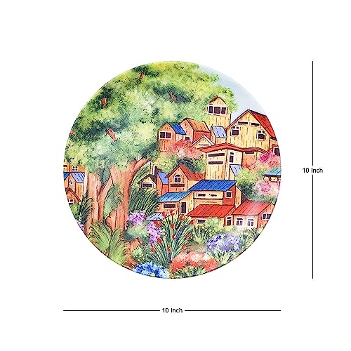 Decorative Wall Plates - A close-Knit Town