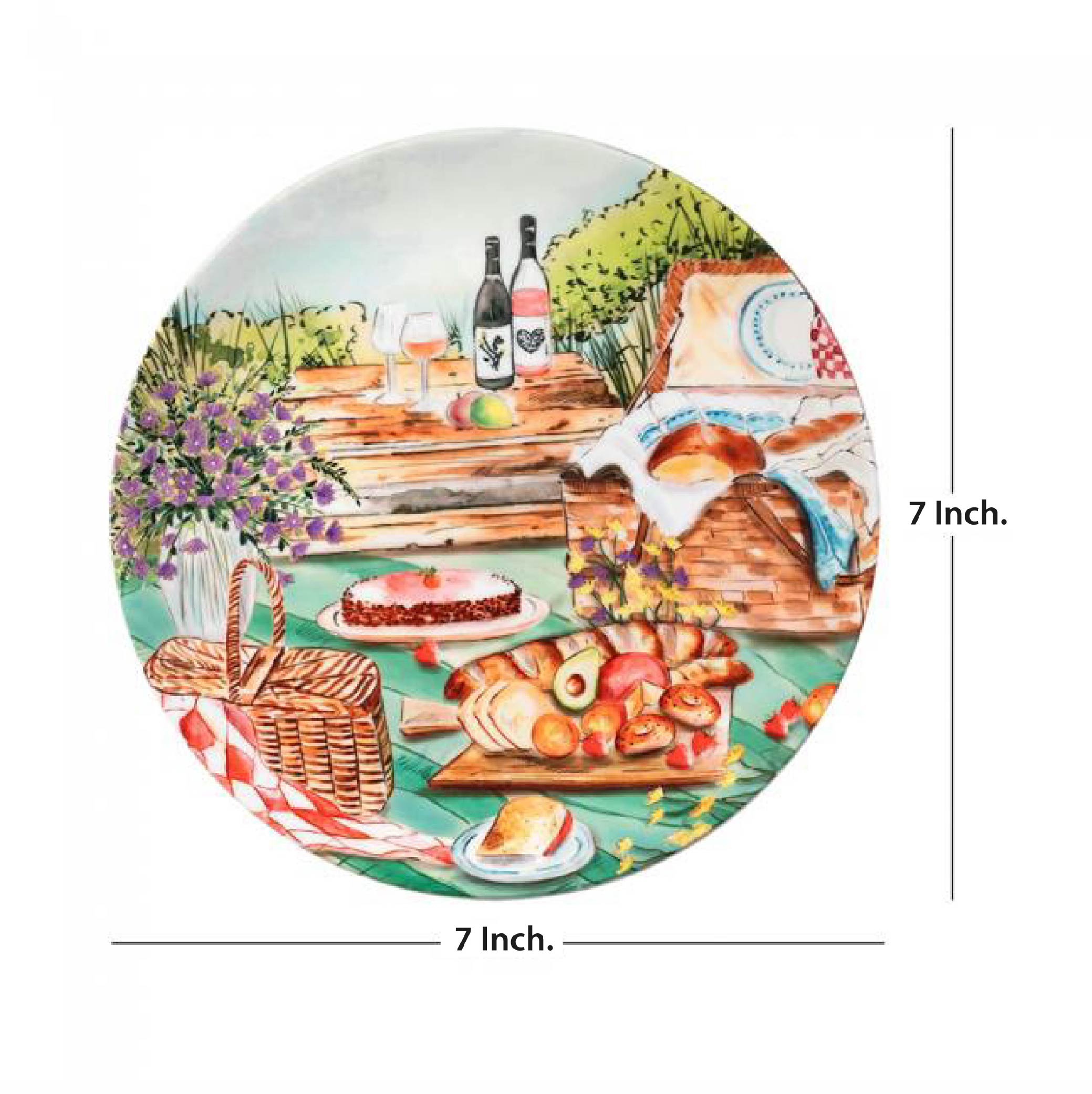 Decorative Wall Plate - English Theme Breakfast