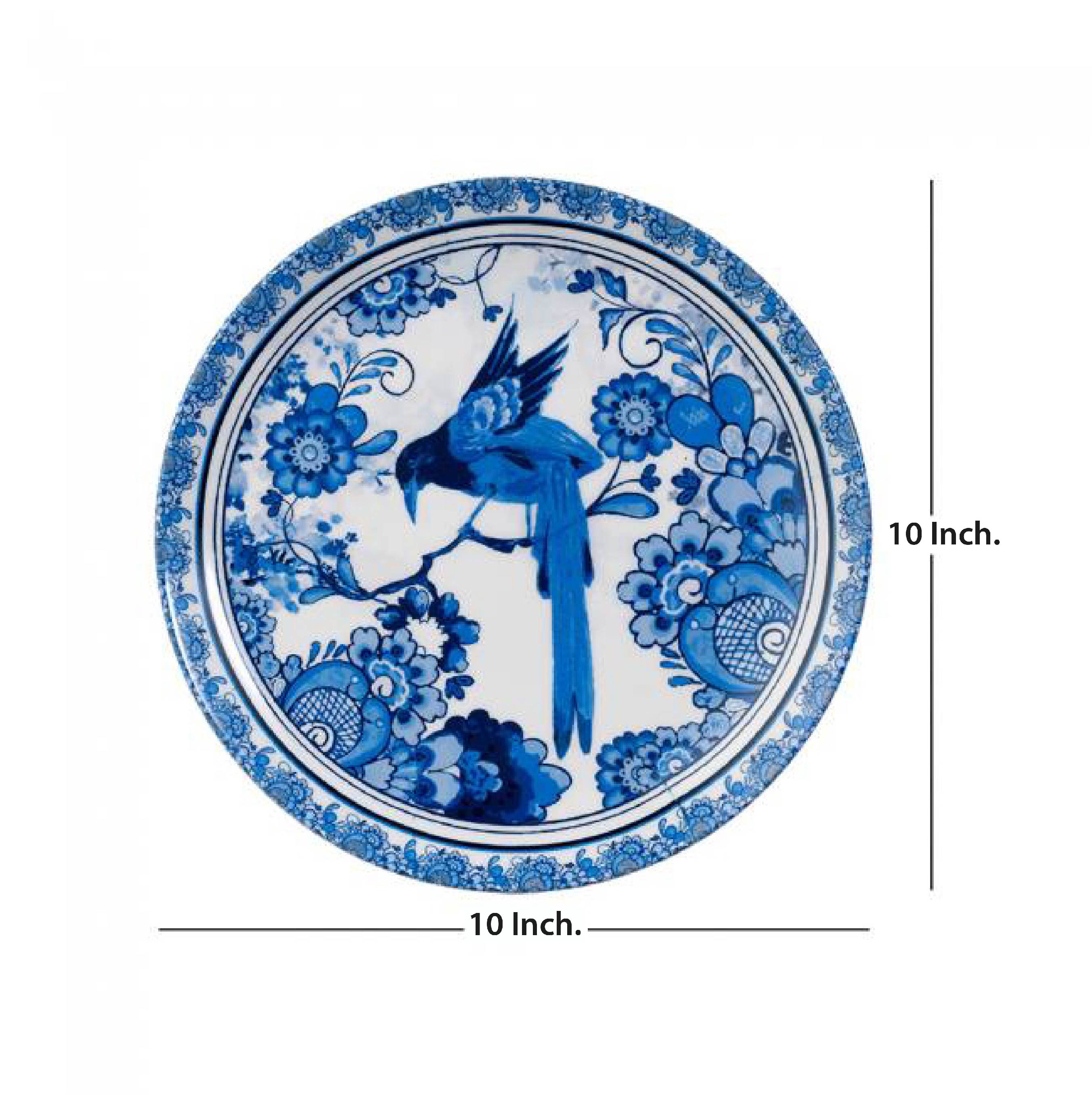 Decorative Wall Plate - Blue Bird Pottery