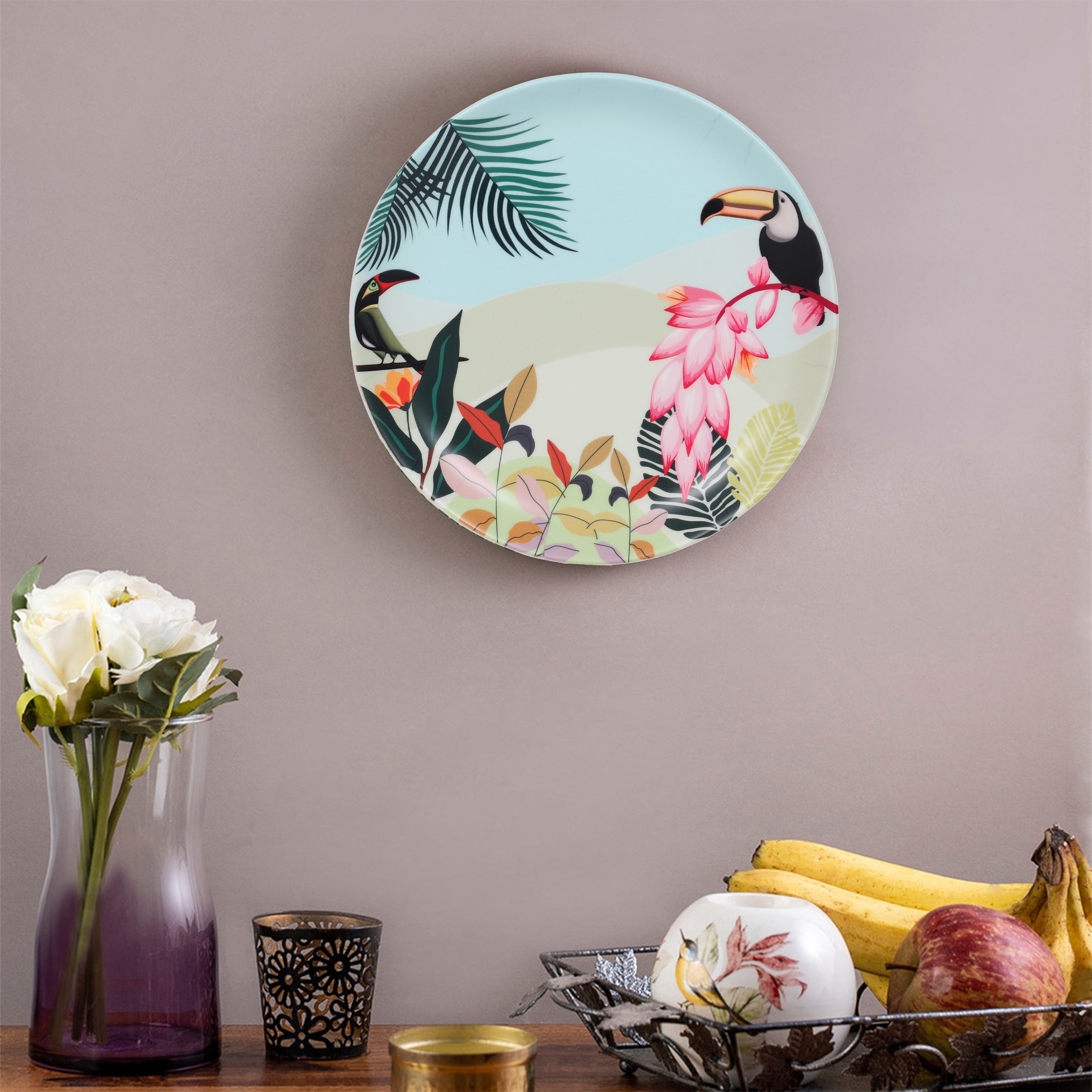 Decorative Wall Plate - Tropical Paradise