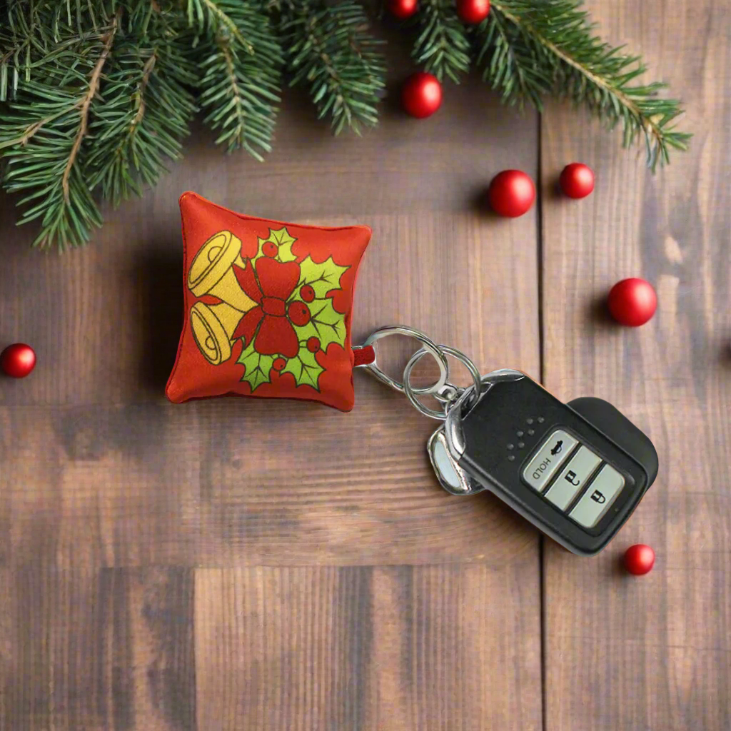 Cushion Keychain - Sleigh Bell