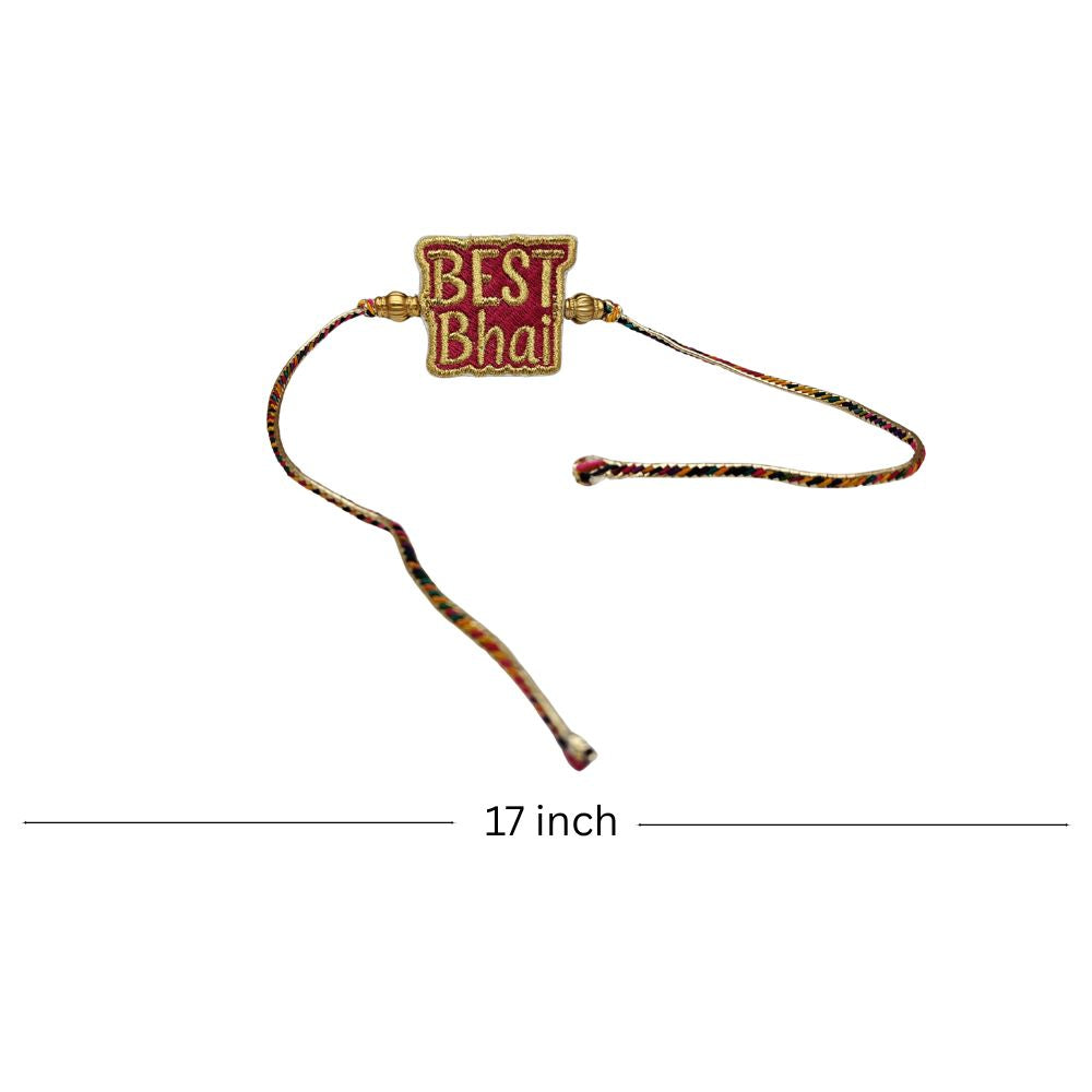 Embroidered Rakhi : Best Bhai