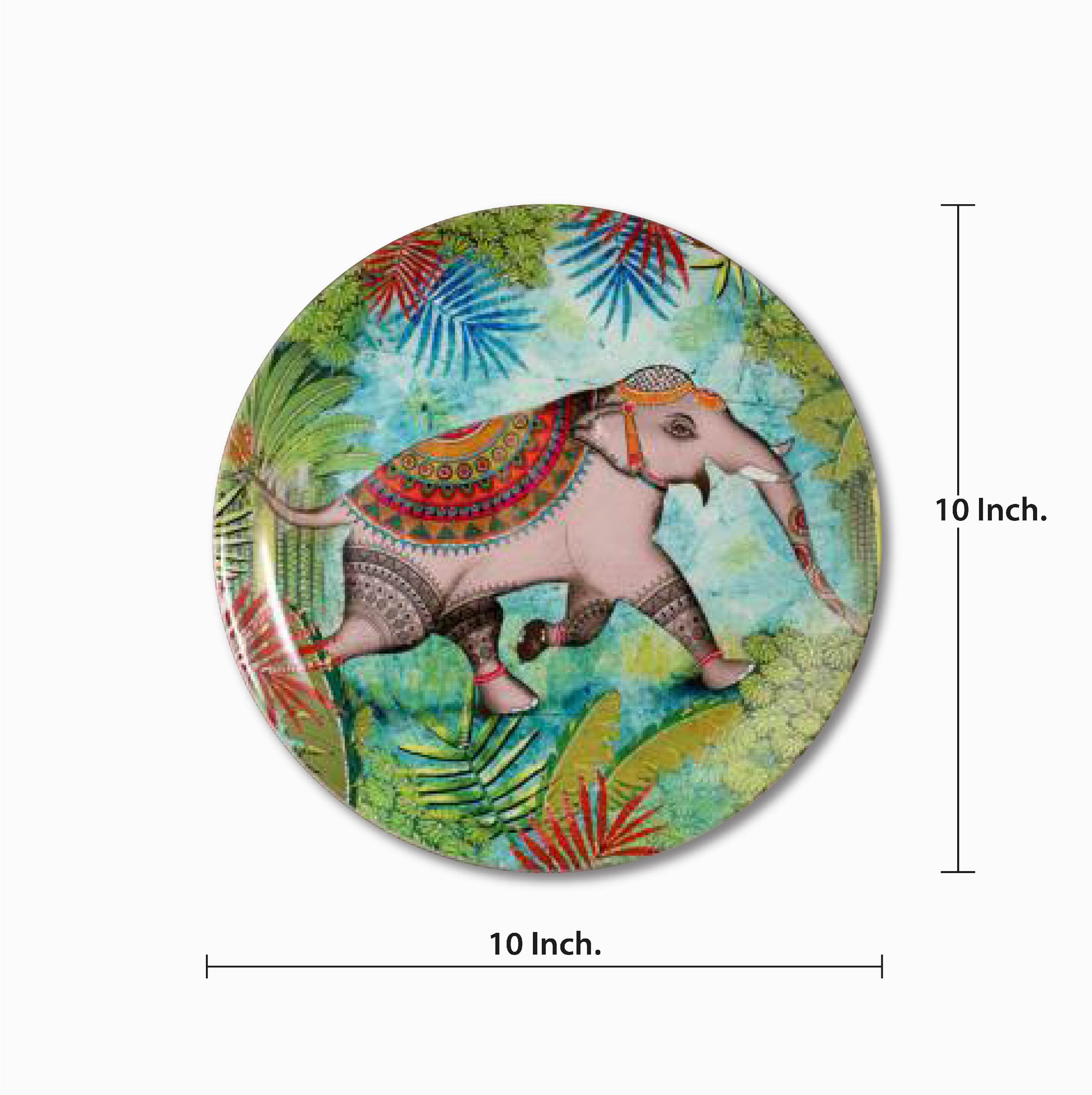 Decorative Wall Plate - Elephant Majesty