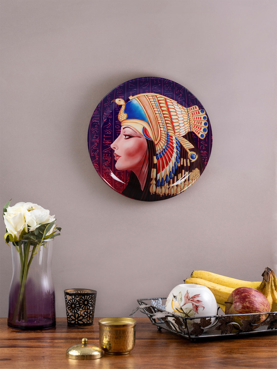 Decorative Wall Plate - Egyptian Queen