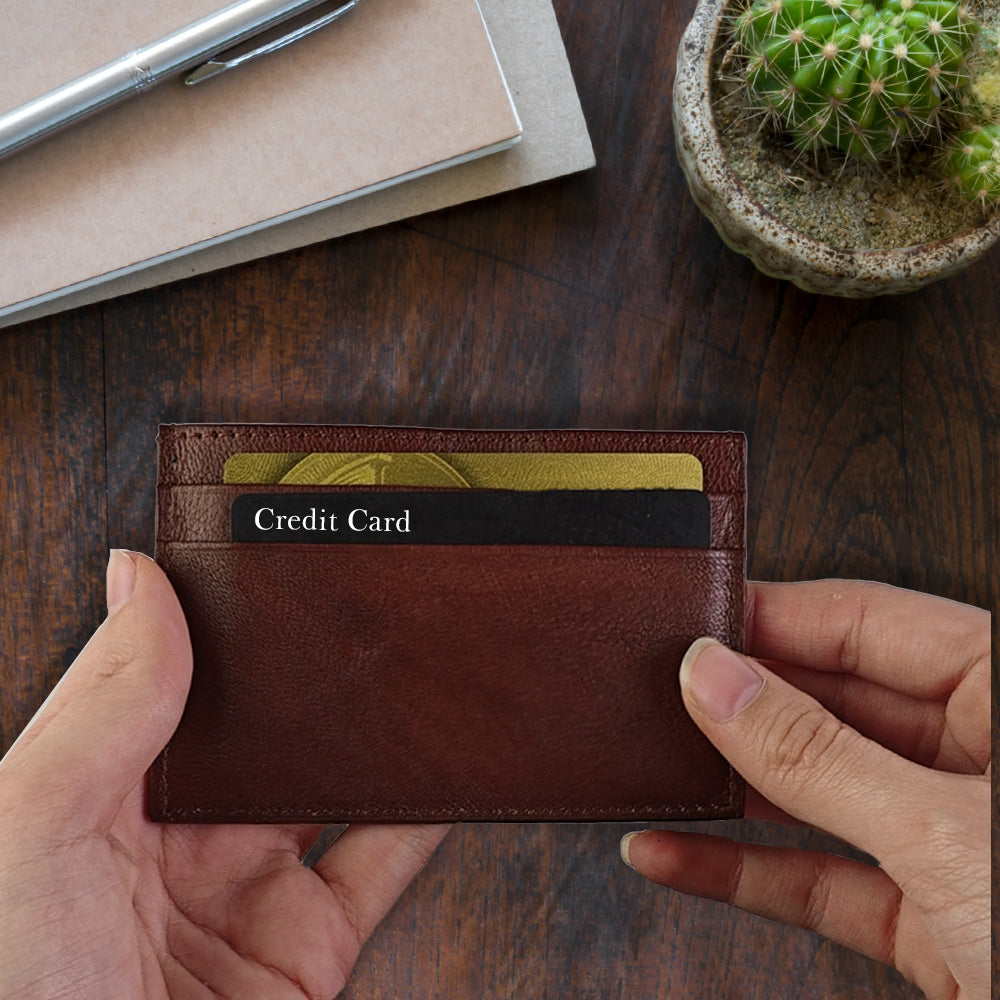 MIni Card Holder - The Golden Bloom