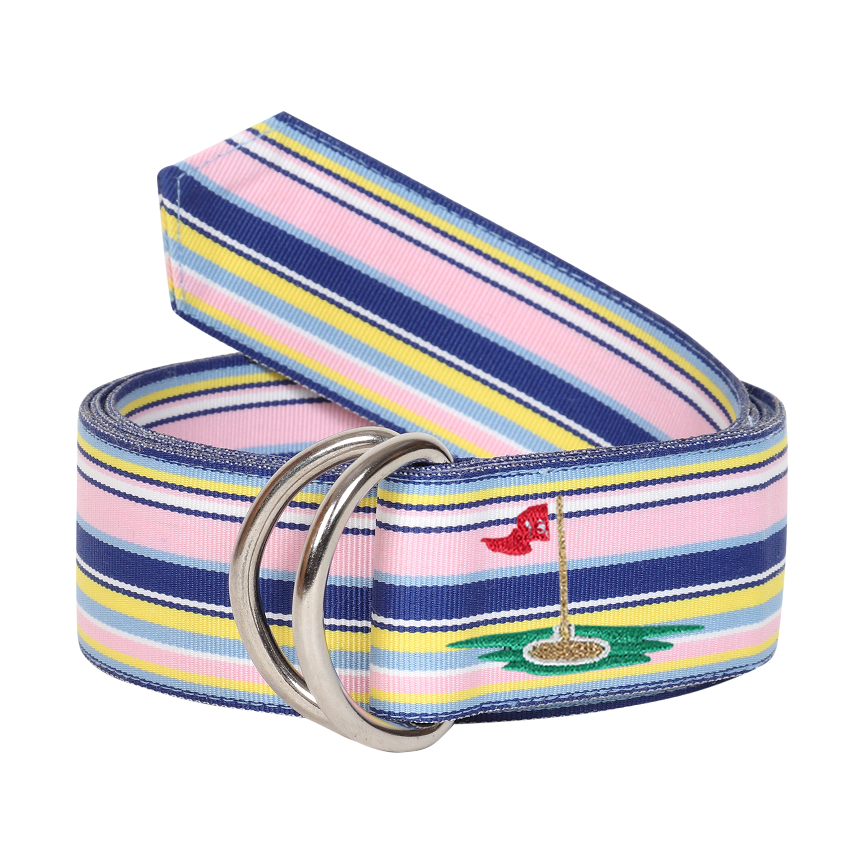 Rio Grosgrain Ribbon D-Ring Embroidered Belts