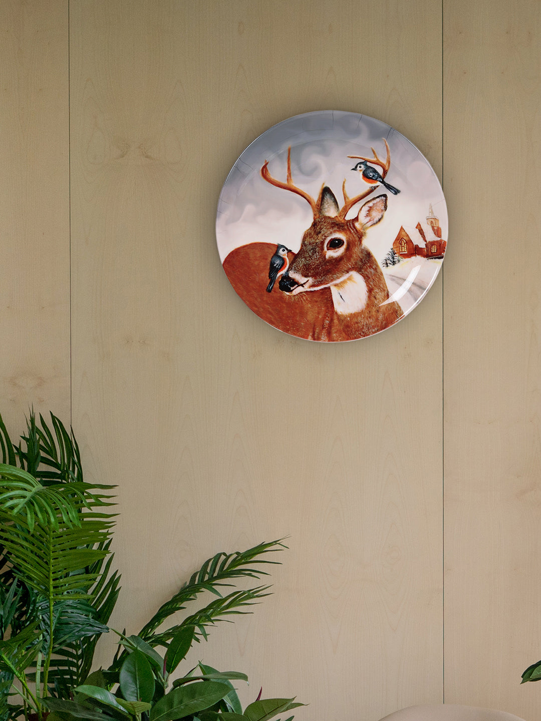 Decorative Wall Plate - Reindeer