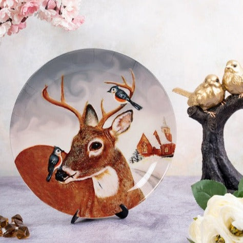 Decorative Wall Plate - Reindeer