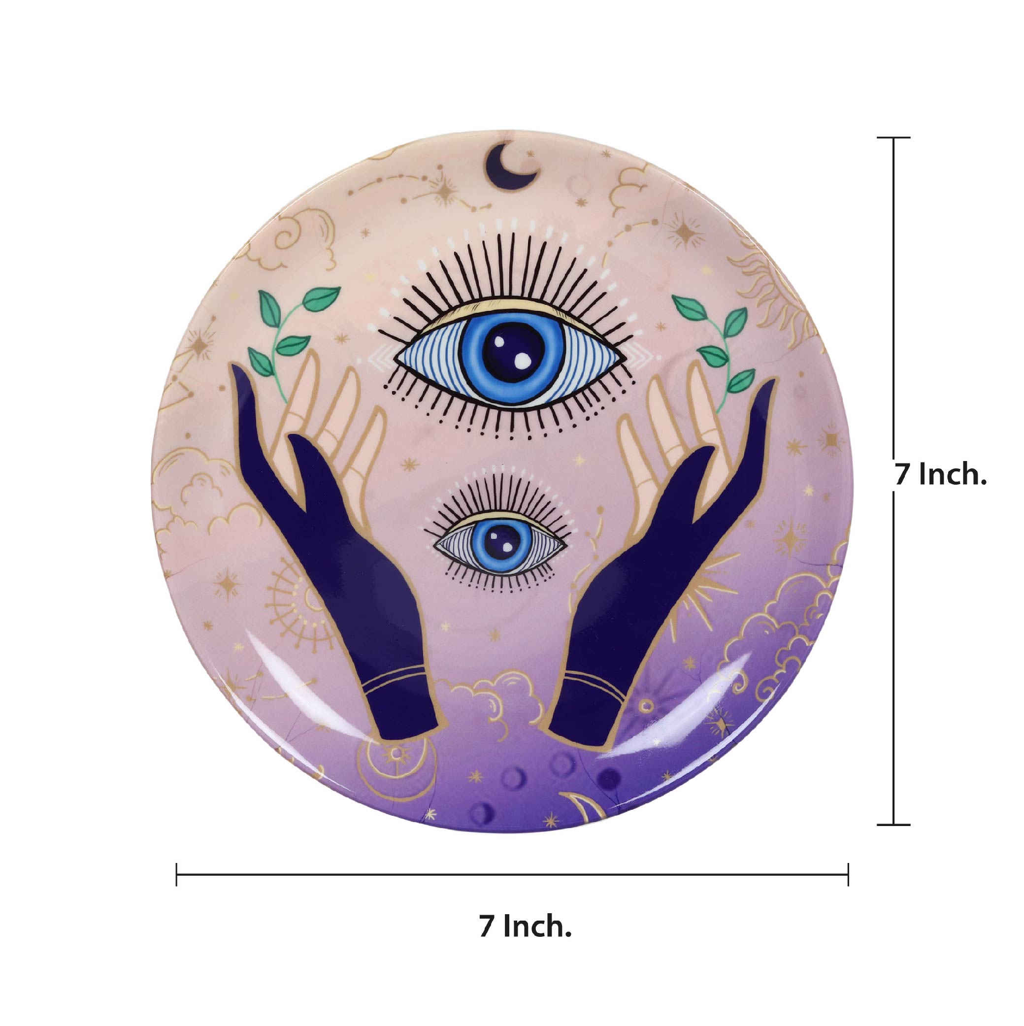 Decorative Wall plates - Mystical Hands Evil Eye