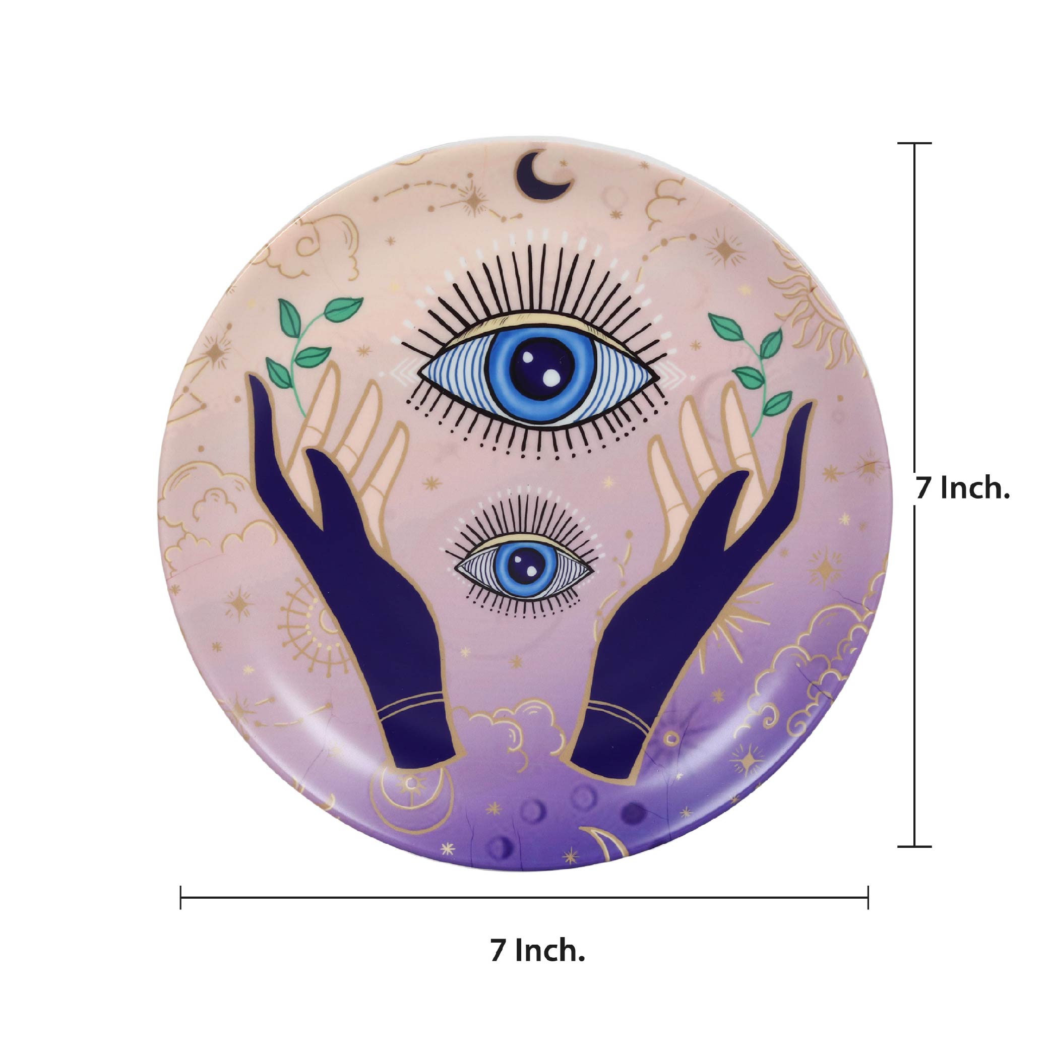 Decorative Wall plates - Mystical Hands Evil Eye