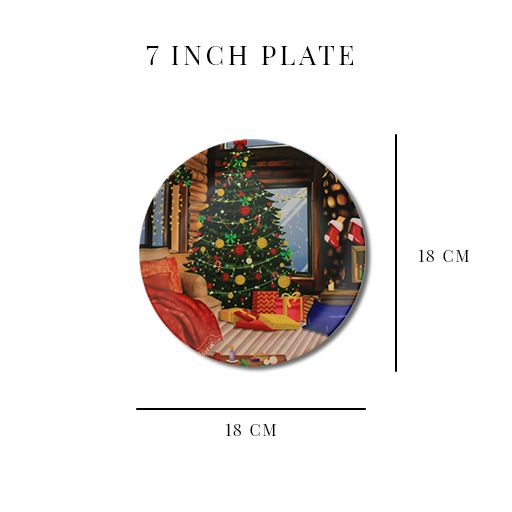 Decorative Wall Plates - Xmas Tree