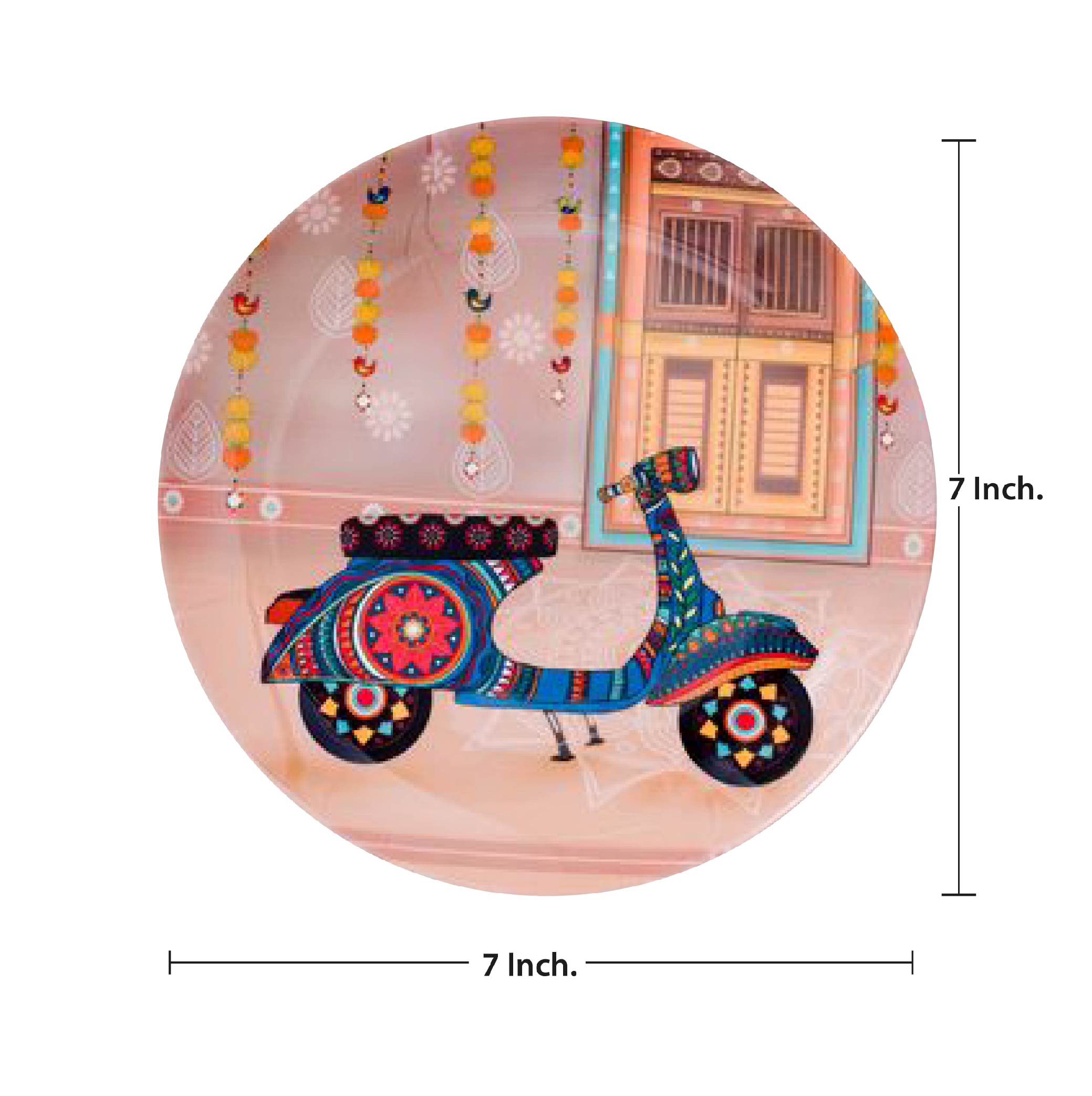 Decorative Wall Plates - Rejoicing scooter Ride