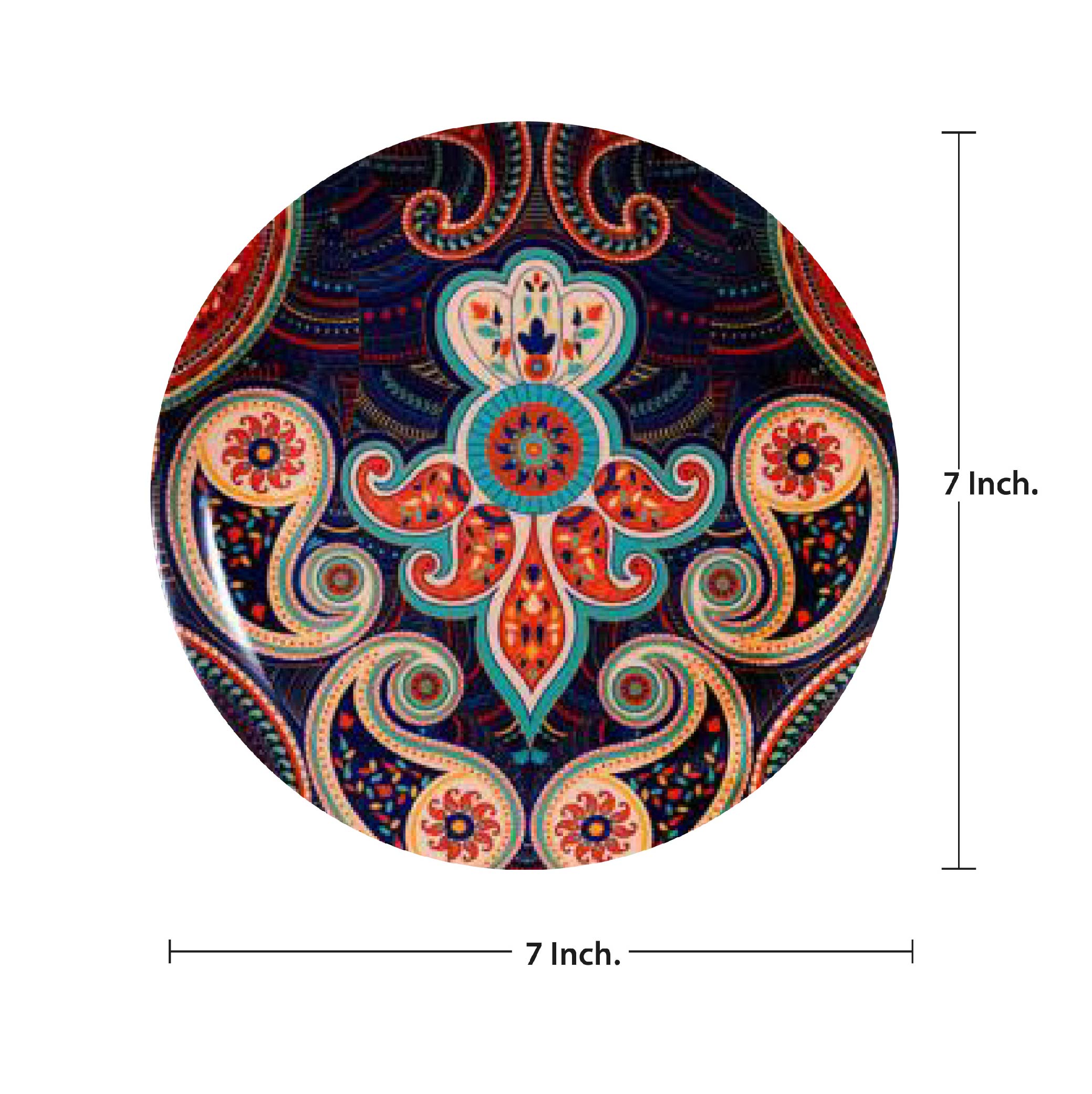 Decorative Wall Plate - Majestic Paisley