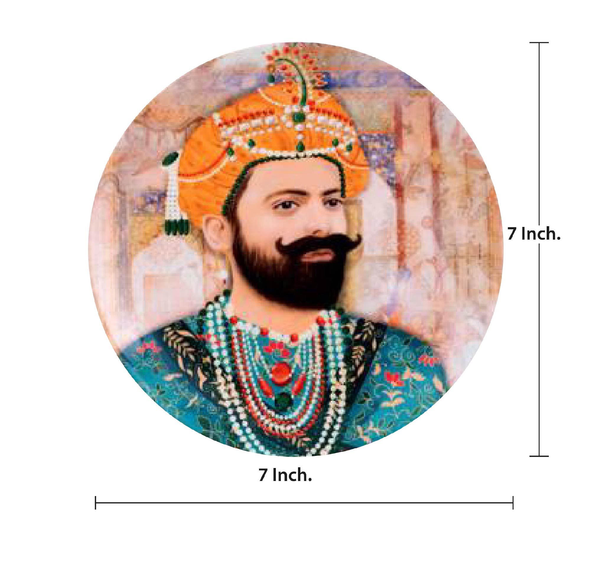 Decorative Wall Plate - Mughal King Shah Jahan