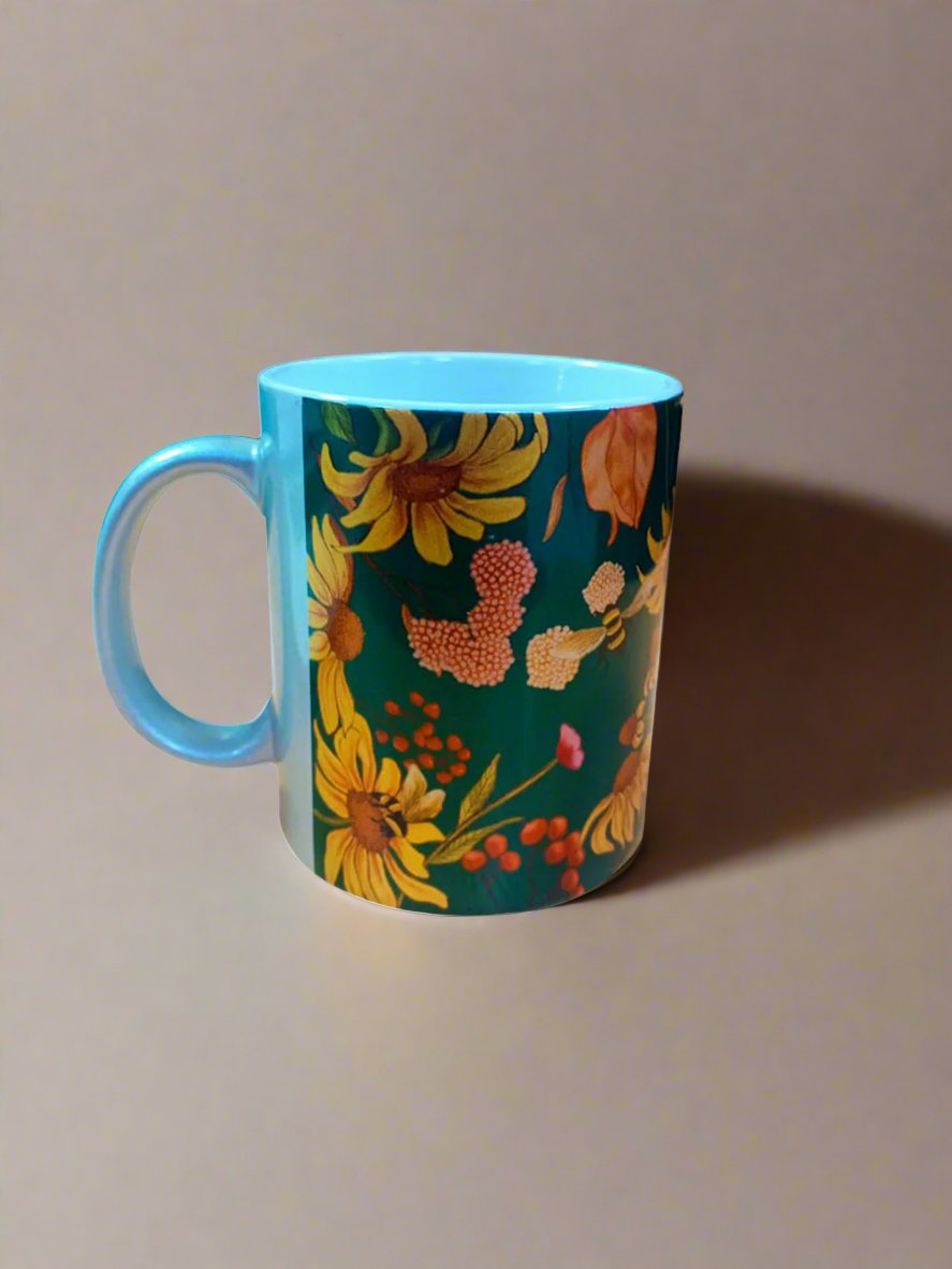 Mugs - Floral Bliss Green