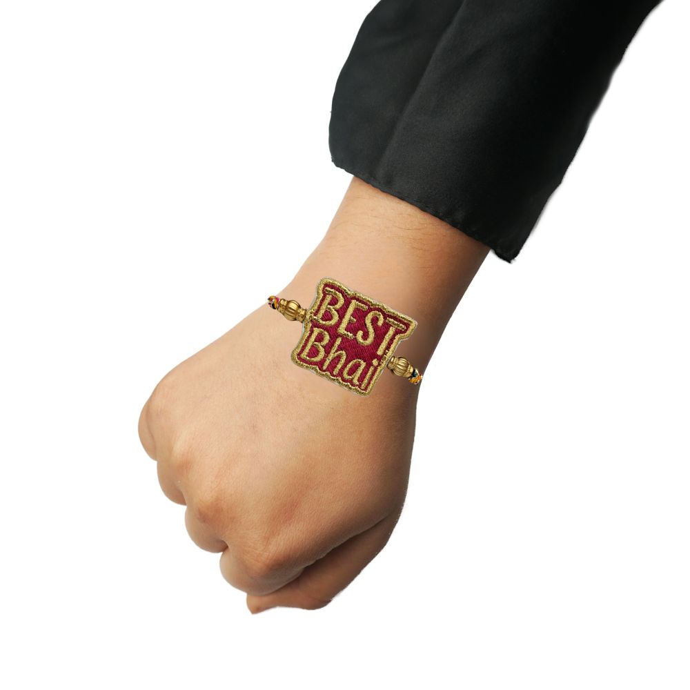 Embroidered Rakhi : Best Bhai