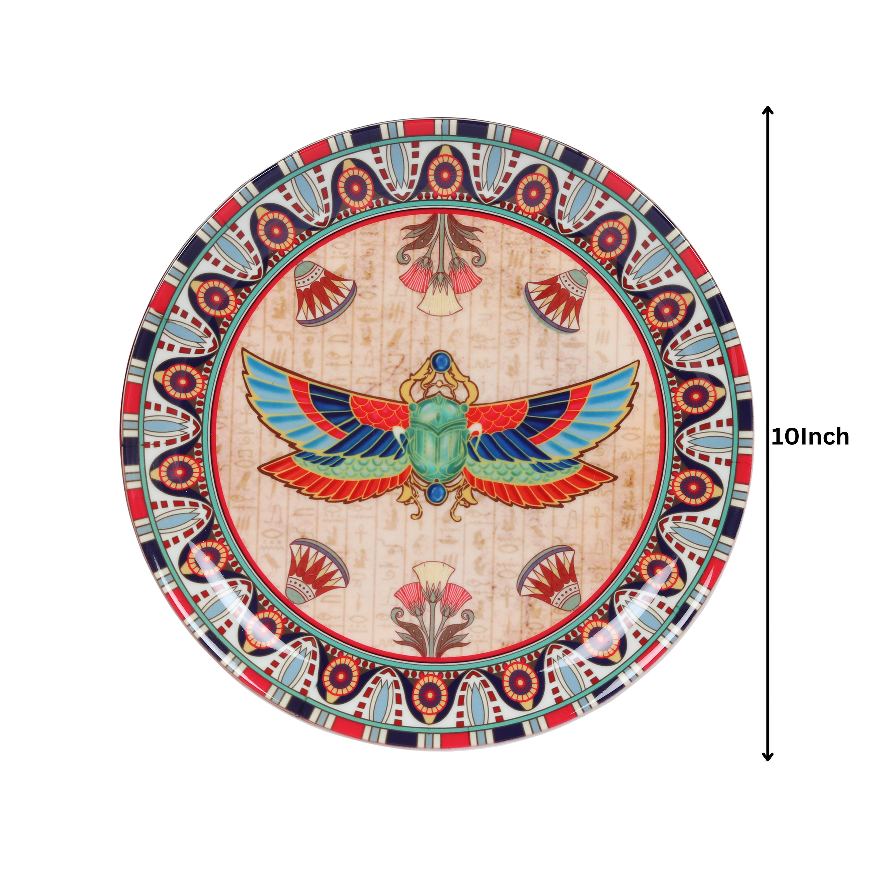 Decorative Wall Plate - The Scarab Beetle Egyptian