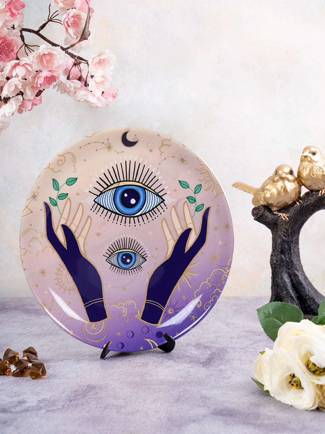 Decorative Wall plates - Mystical Hands Evil Eye