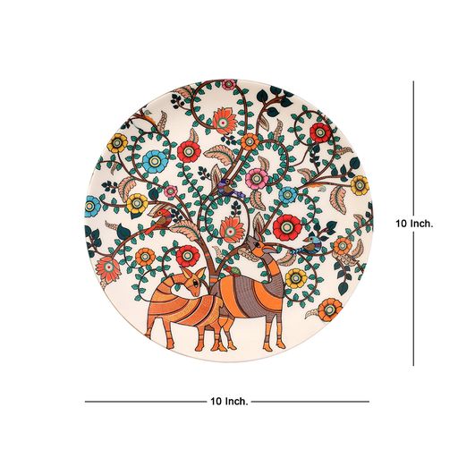 Decorative Wall Plates - Madhubani Art