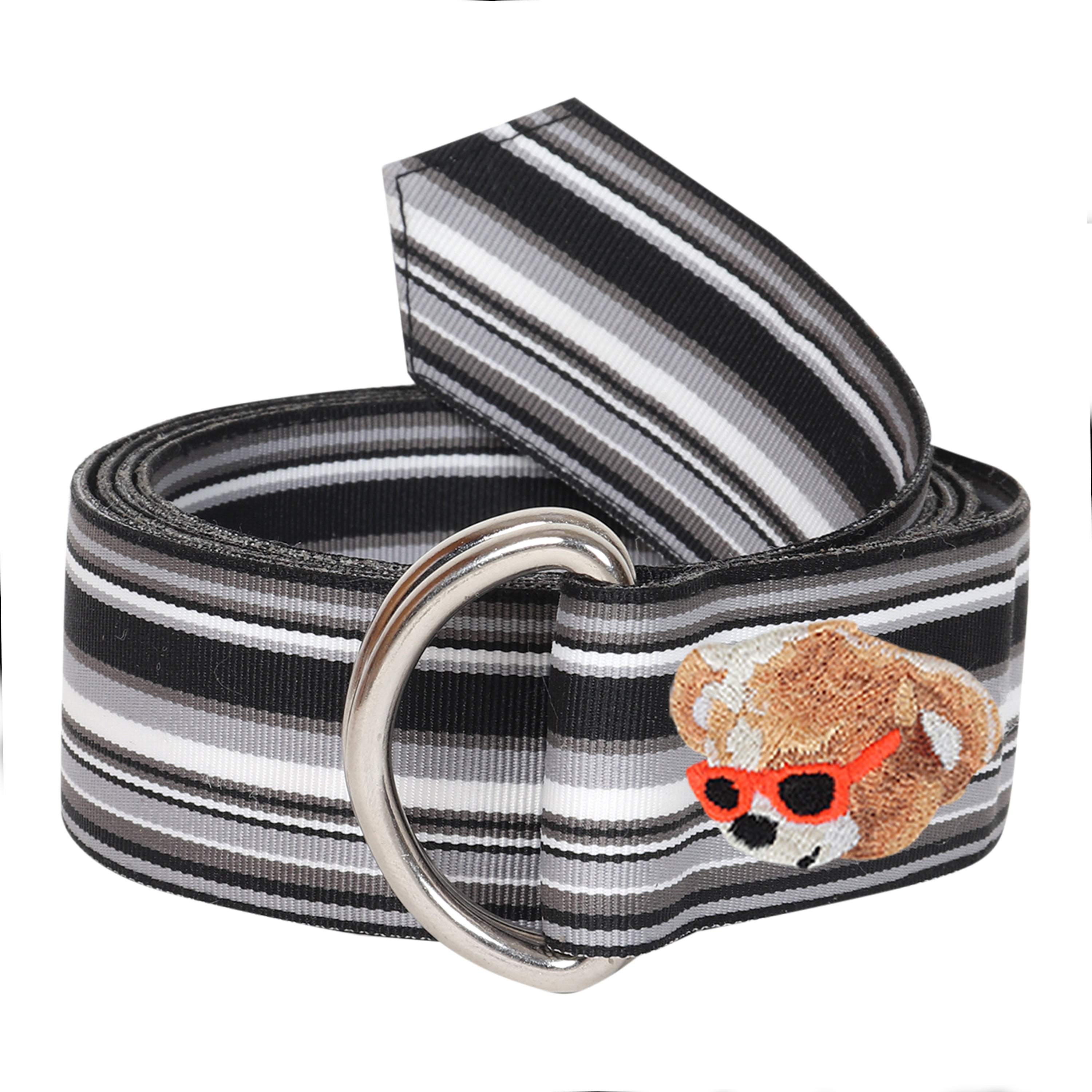 Carter Grosgrain Ribbon D-Ring Embroidered Belts