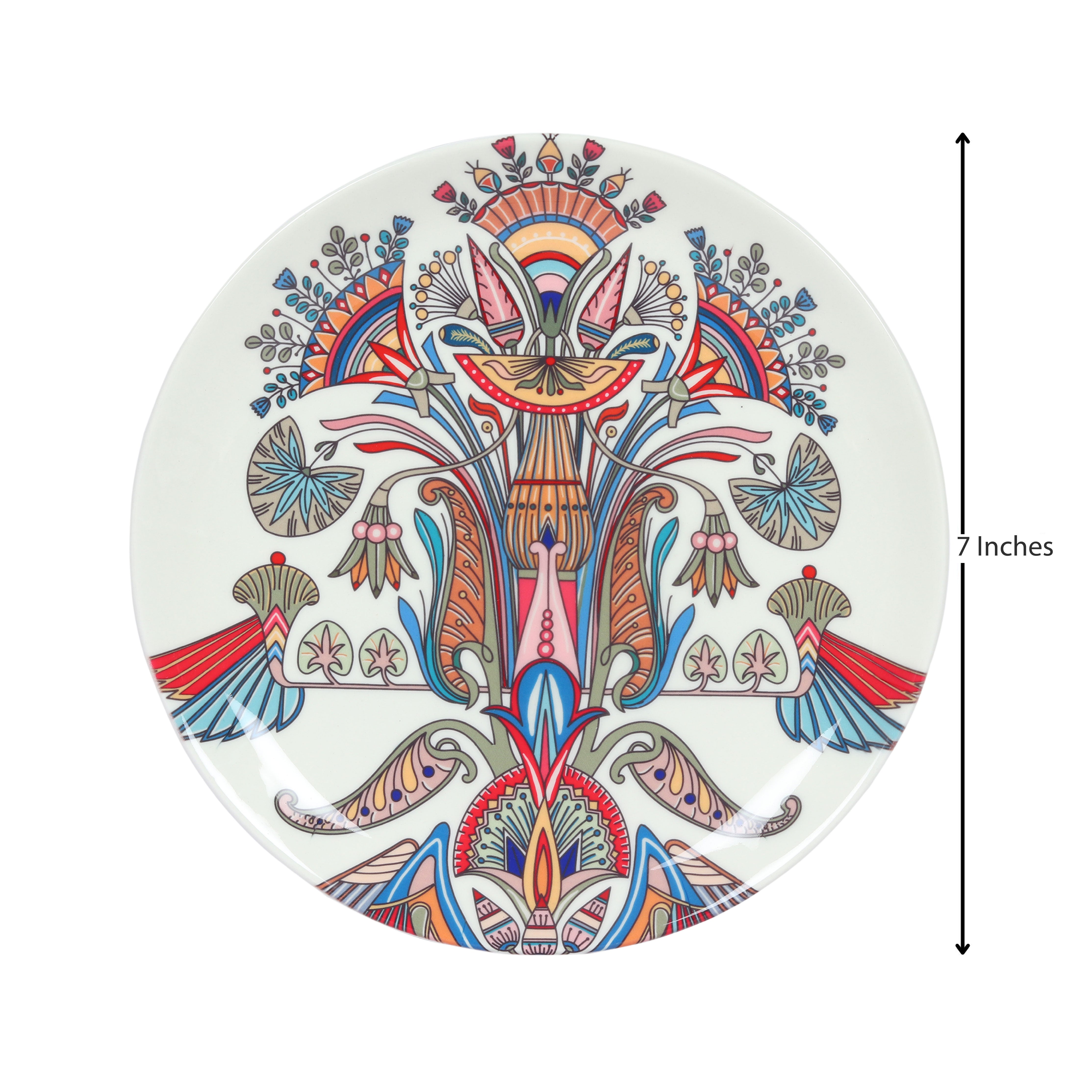Decorative Wall Plate - The Sesen White Egyptian