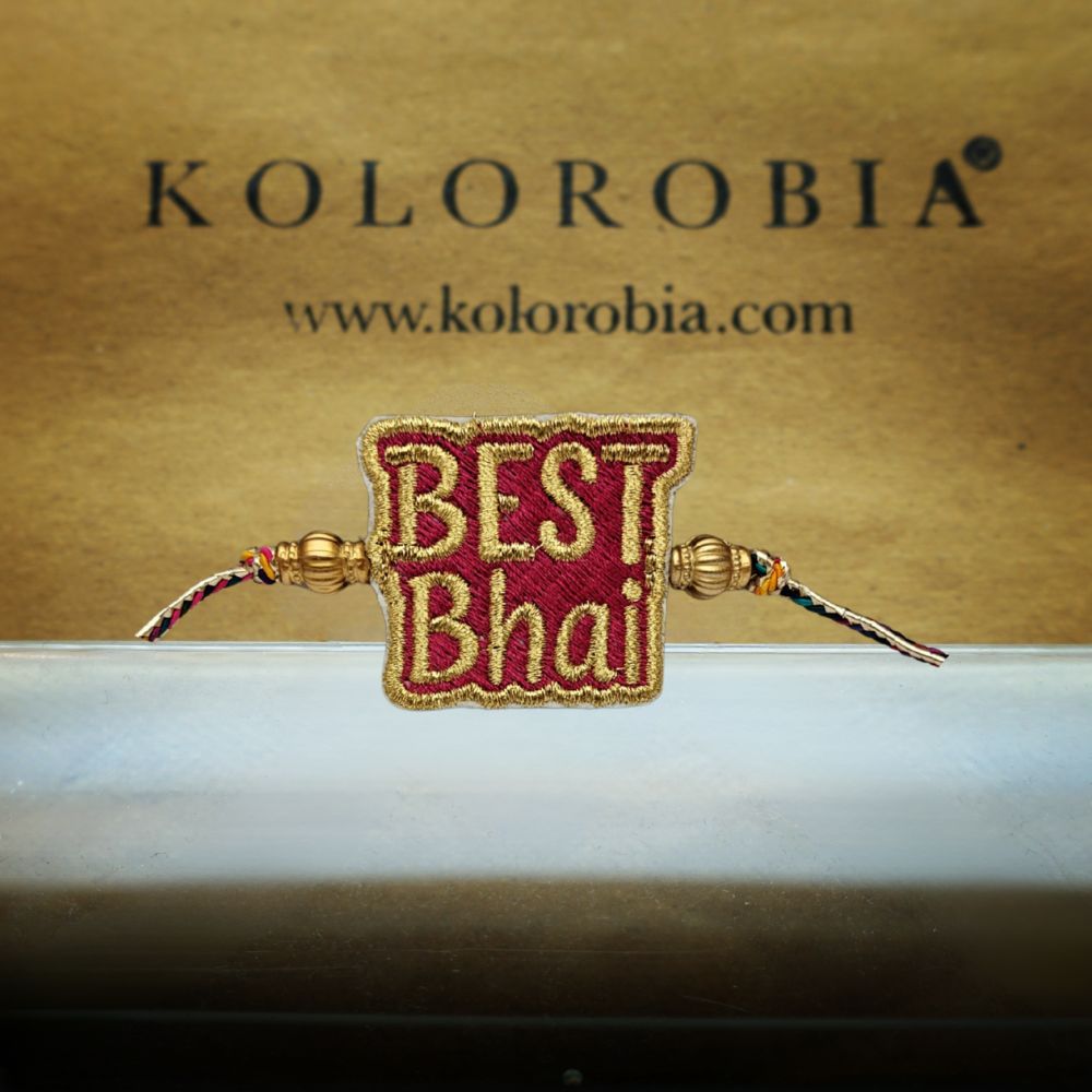 Embroidered Rakhi : Best Bhai
